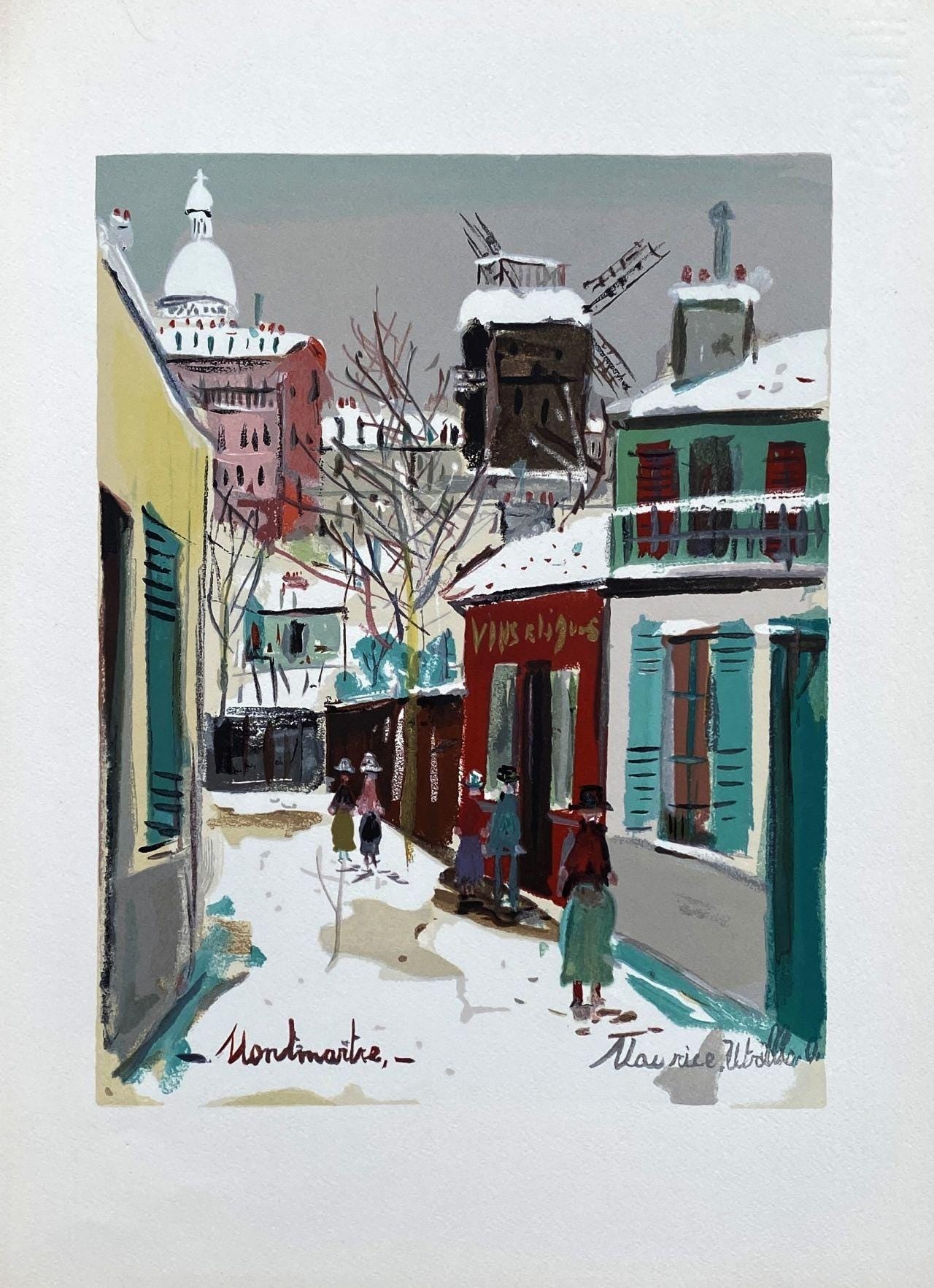 Maurice Utrillo, Composition, Les Peintres mes amis, Limited Edition Woodcut