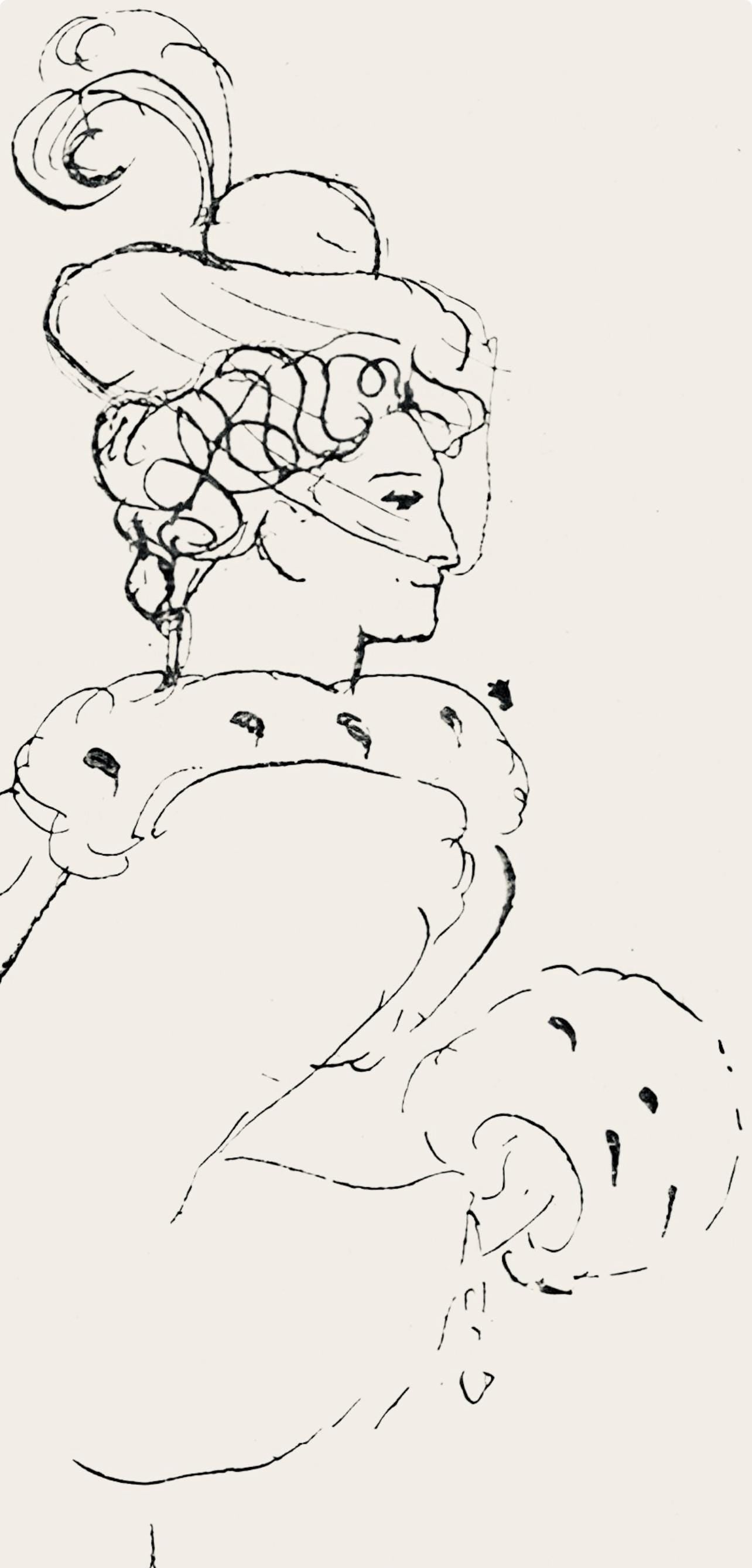 Pablo Picasso, Composition (Hodorisch B2), Le manuscrit trouvé dans un chapeau, Limited Edition Lithograph