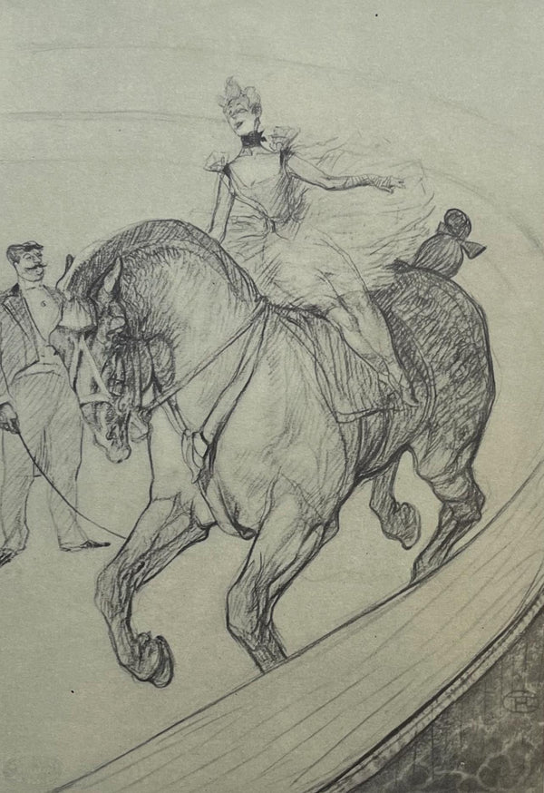 Henri de Toulouse-Lautrec, Bareback Rider, Henri de Toulouse-Lautrec, At the Circus, Limited Edition Lithograph