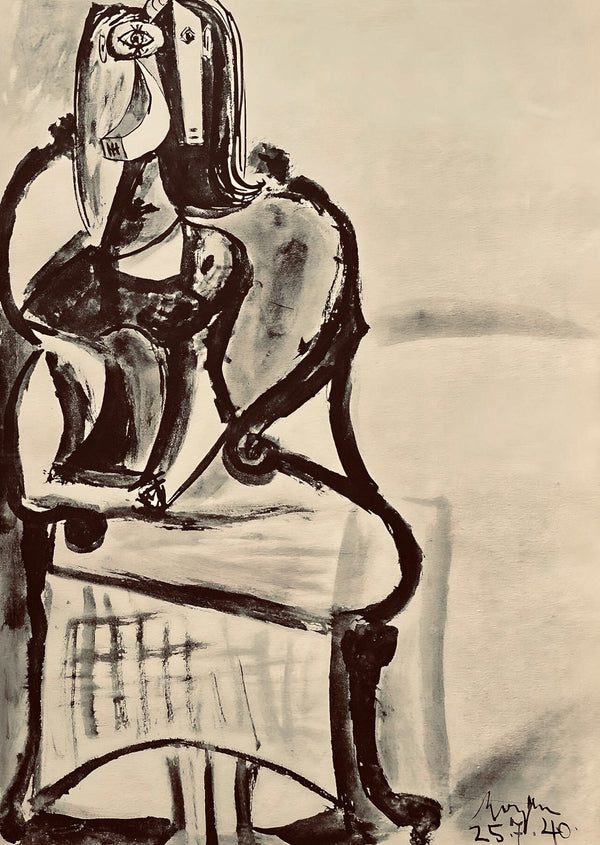 Pablo Picasso, Composition, Carnet de dessins de Picasso, Cahiers d’Art, Limited Edition Lithograph