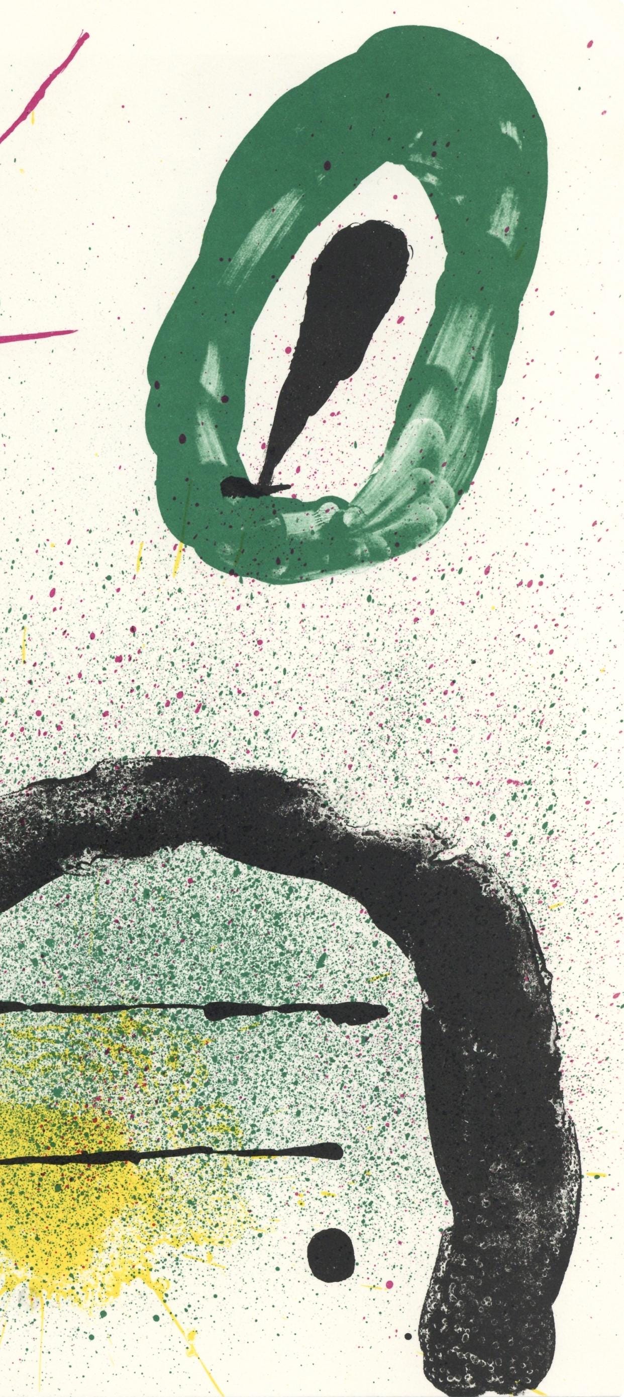 Joan Miró, Composition (Cramer 83; Mourlot 340-347), Derrière le miroir, Limited Edition Lithograph