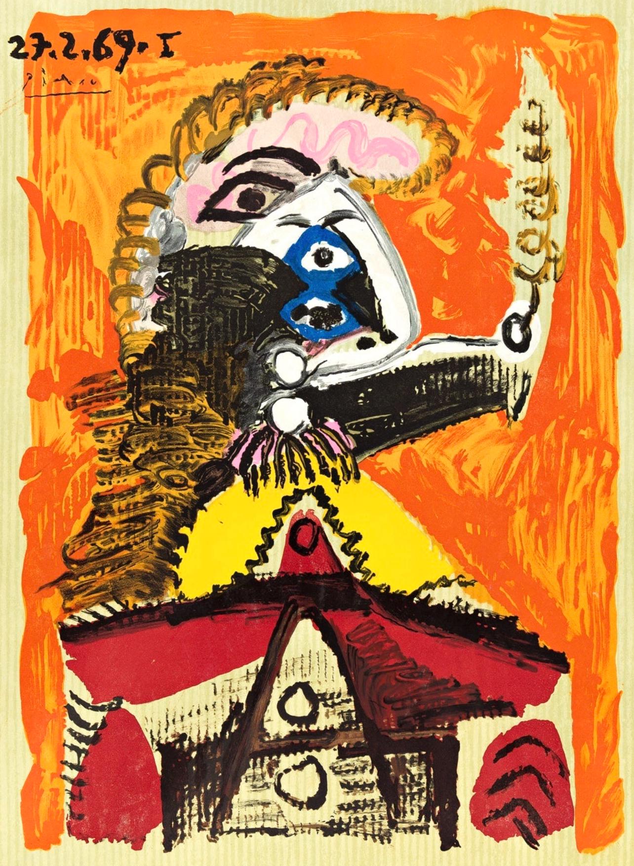 Pablo Picasso, Composition (Orozco 207-261), Vingt-Neuf Portraits Imaginaires, Limited Edition Lithograph