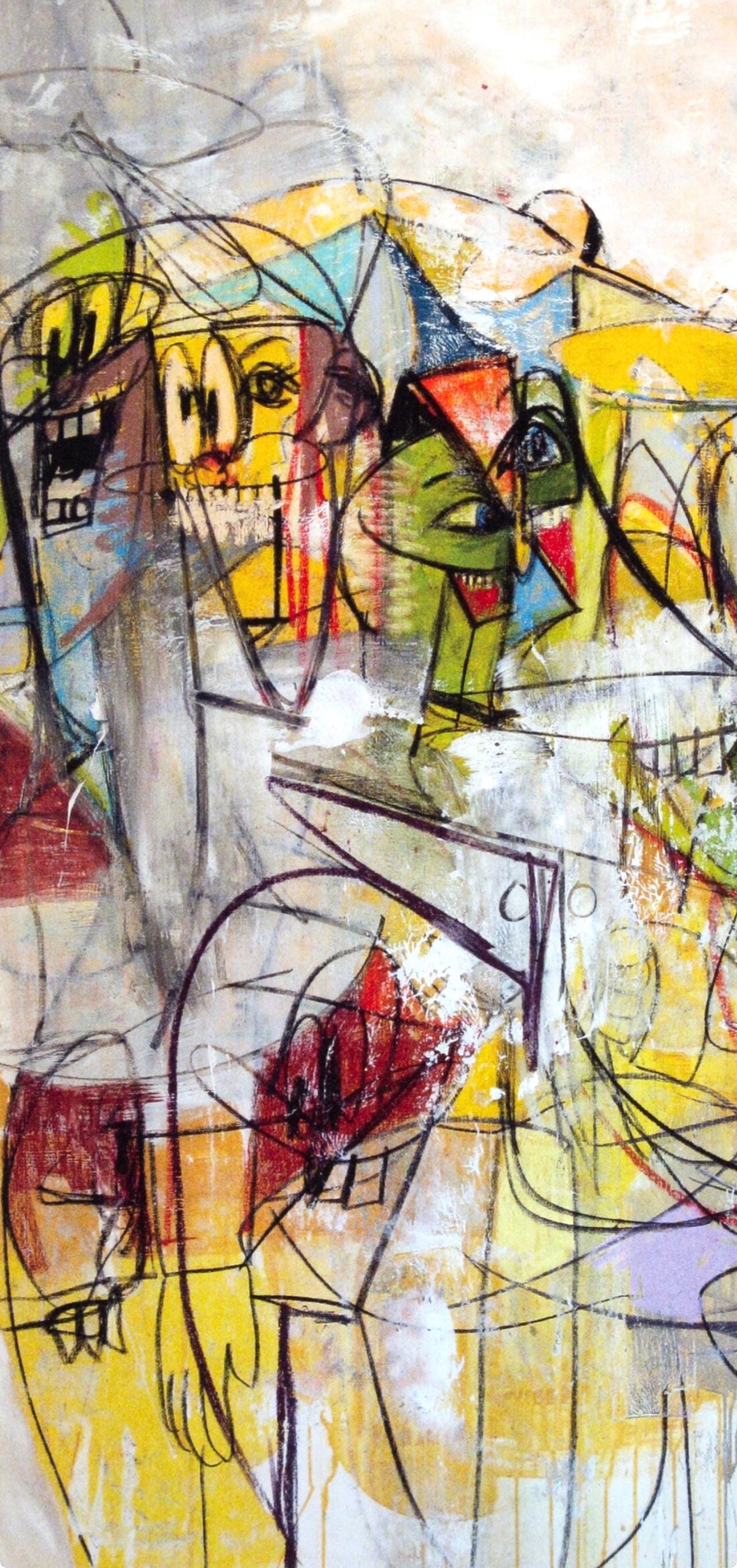 George Condo, Internal Voices, Drawing Paintings, Limited Edition Four Color Process Print