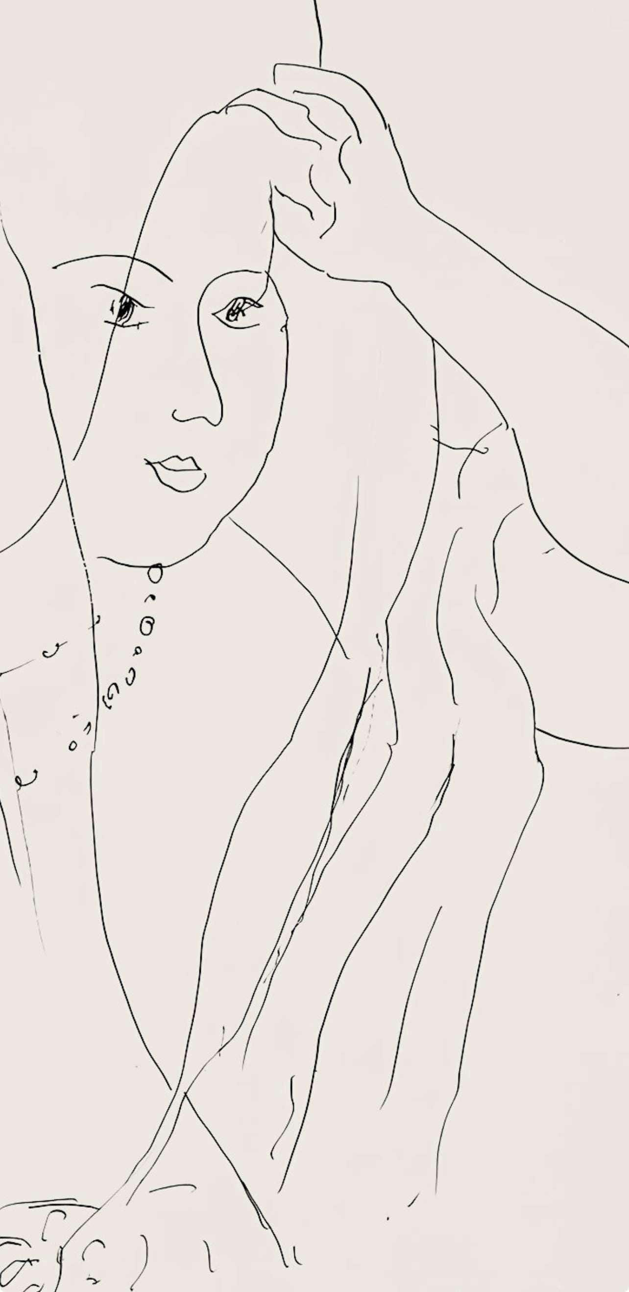 Henri Matisse, Série N, var. 5 (Duthuit 9), Henri Matisse, Dessins, Thèmes et variations, Limited Edition Lithograph