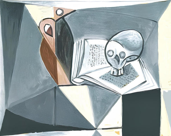 Pablo Picasso, Tête de mort et livre, Marina Picasso Collection, Official Limited Edition Lithograph