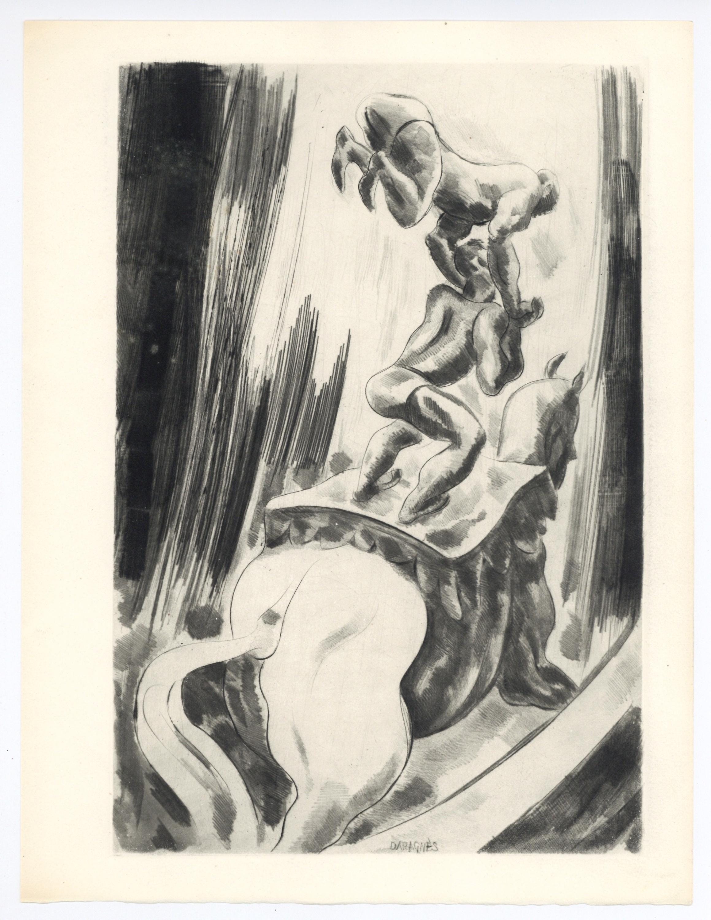 Jean-Gabriel Daragnès, Composition, Alternance, Limited Edition Etching