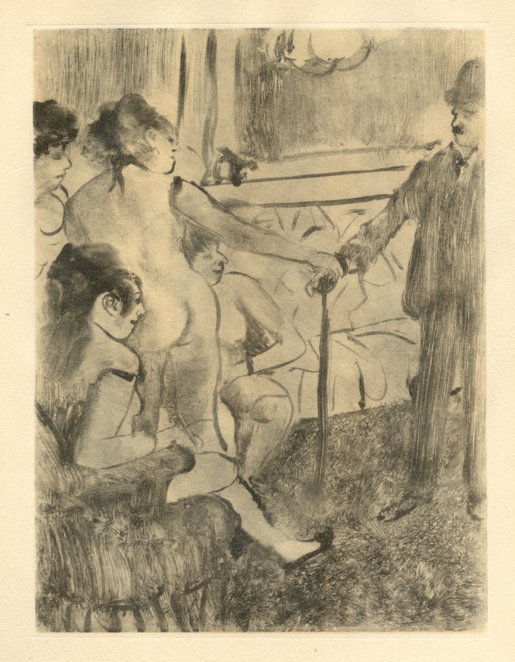 Edgar Degas, Un Client serieux, E. Degas Monotypes, Limited Edition Monotype