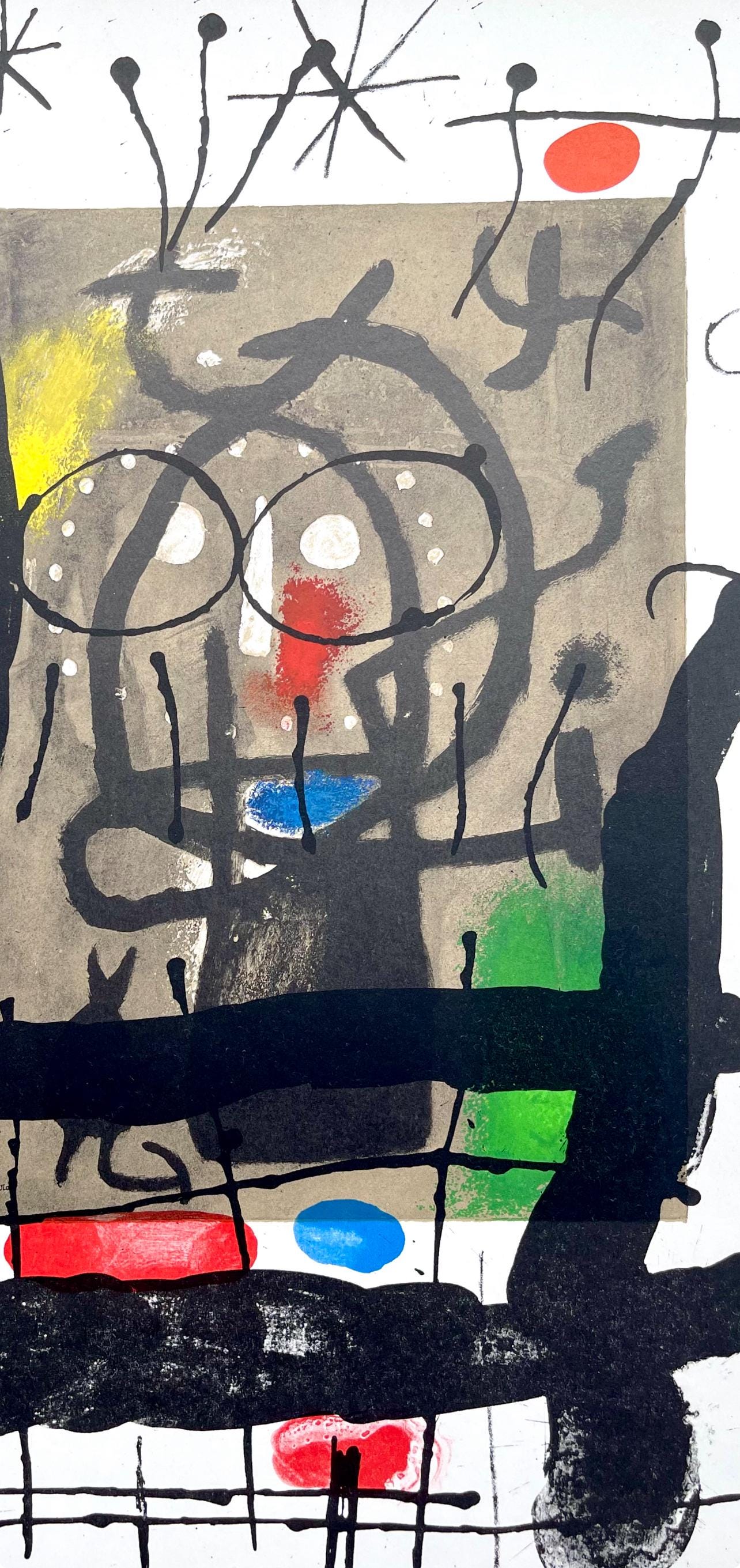 Joan Miró, Composition (Cramer 102; Mourlot 428-449), Derrière le miroir, Limited Edition Lithograph