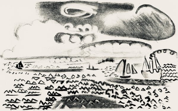 Raoul Dufy, Composition, Les Côtes Normandes, Limited Edition Lithograph