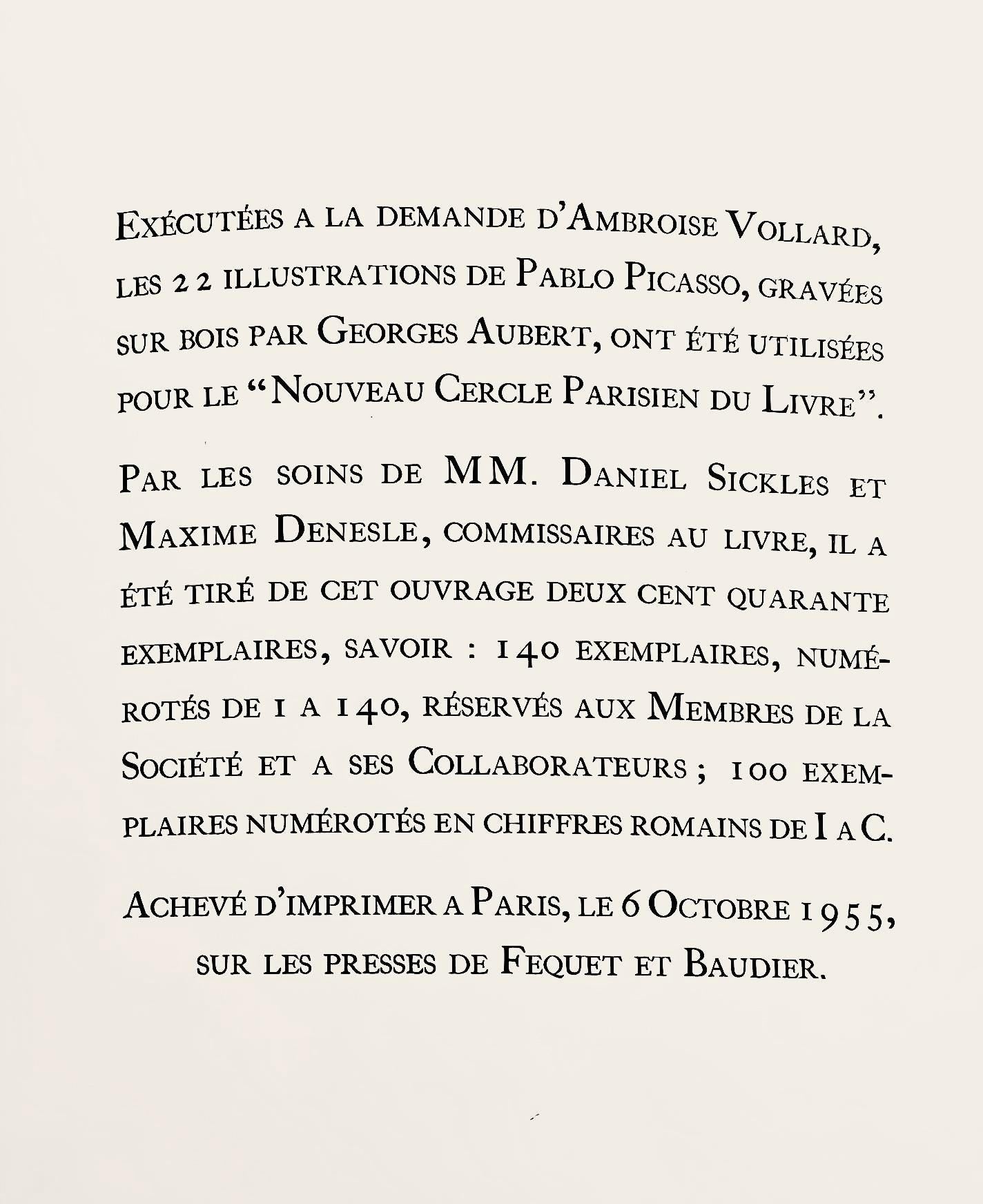 Pablo Picasso, Composition (Monod 10485), Hélène chez Archive de Illustrations de Pablo Picasso, Limited Edition Woodcut
