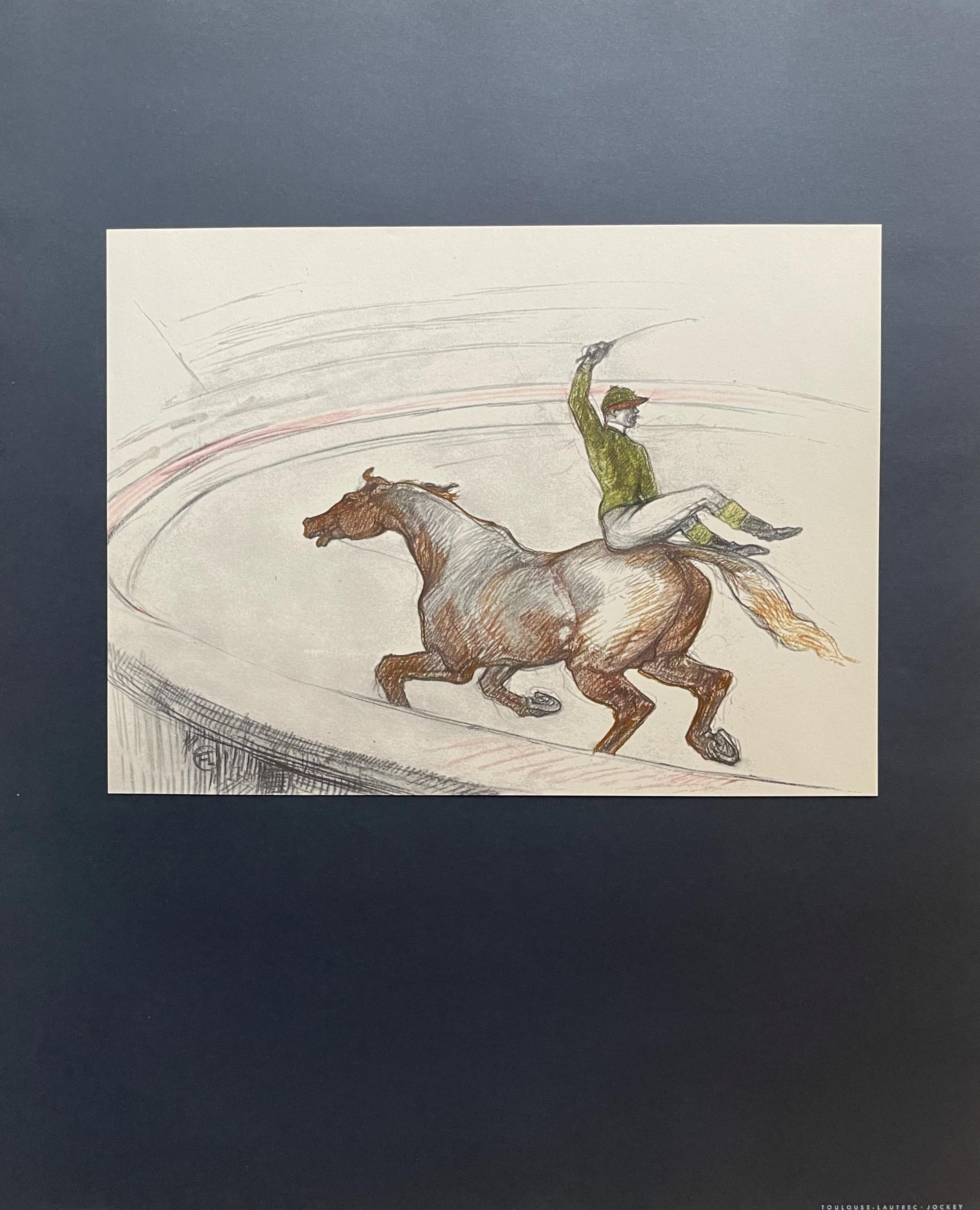 Henri de Toulouse-Lautrec, Jockey, Henri de Toulouse-Lautrec, At the Circus, Limited Edition Lithograph