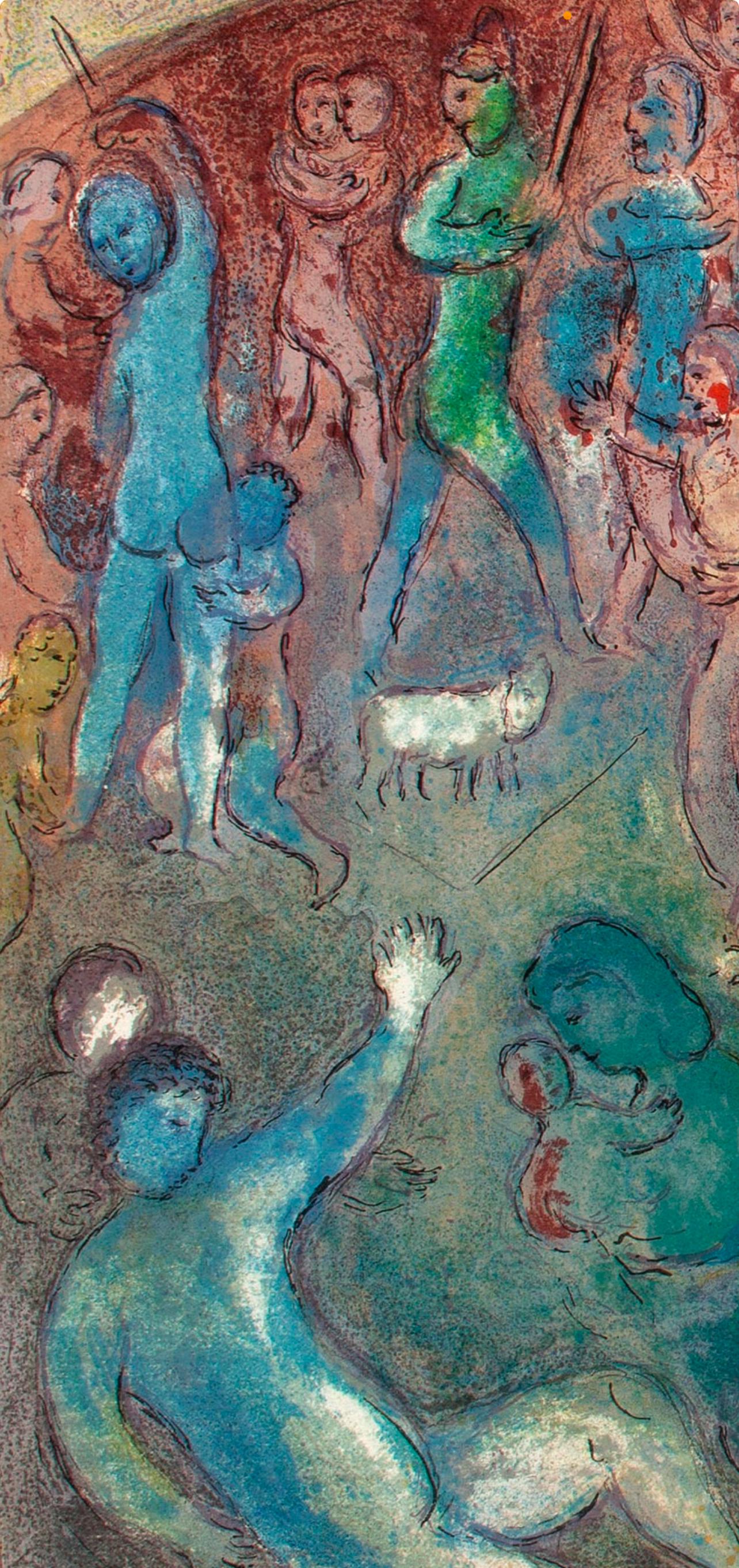 Marc Chagall, Enlèvement de Chloé, Daphnis et Chloé, Limited Edition Héliogravure