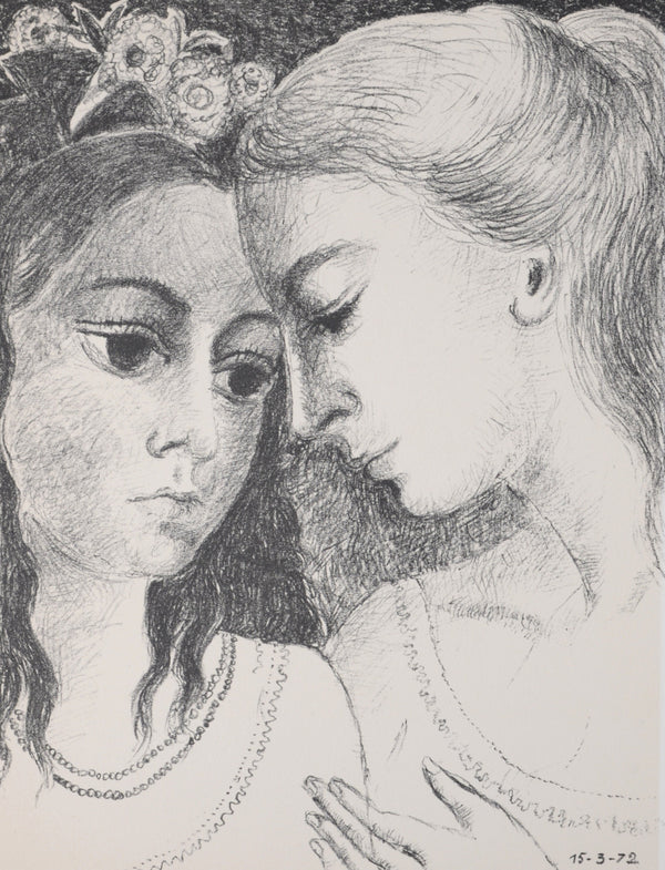 Paul Delvaux, Confidences, Souvenirs et portraits d'artistes, Limited Edition Lithograph