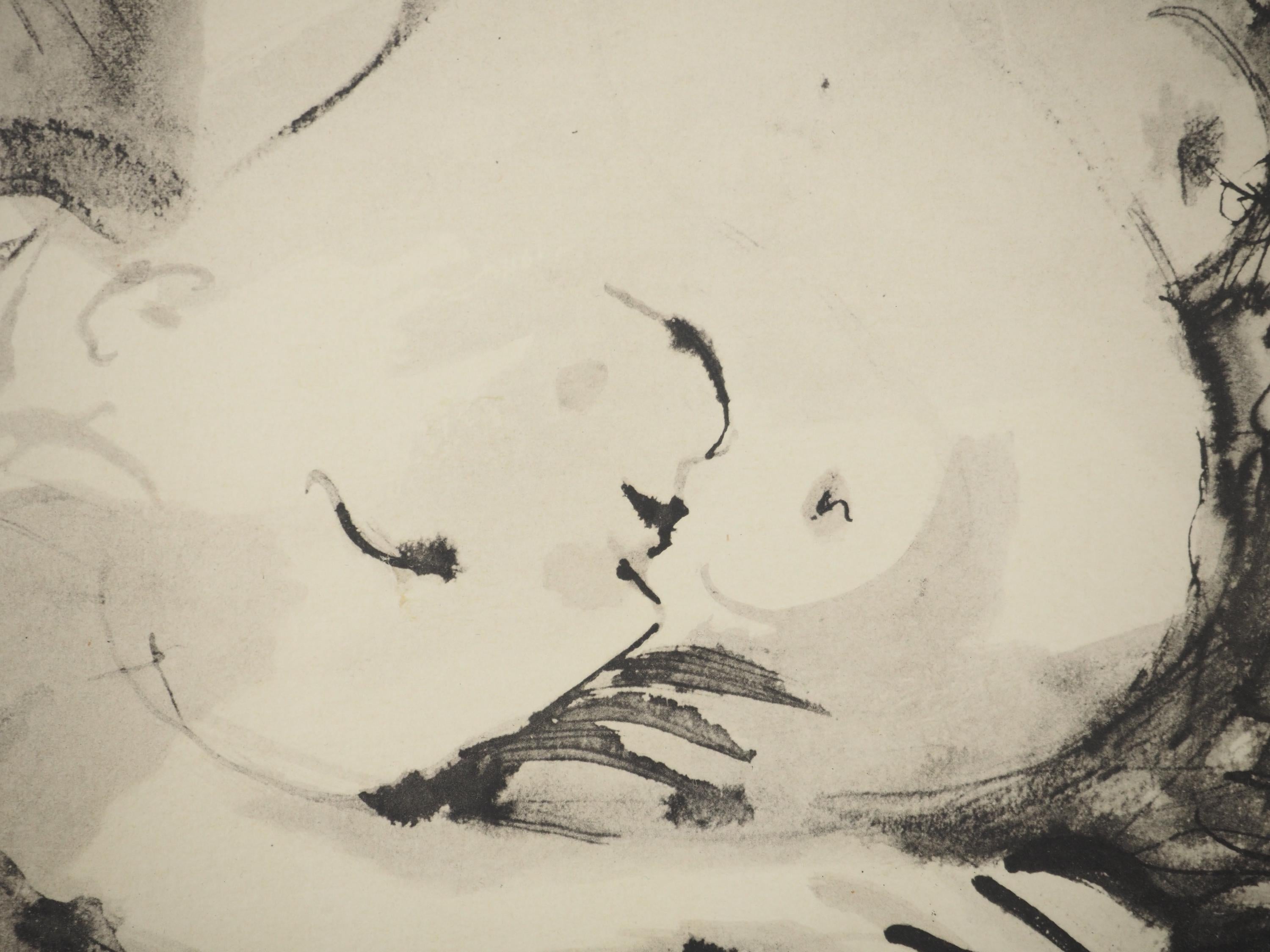 Pablo Picasso, Composition (Orozco 238), Picasso, La flûte double, Limited Edition Lithograph