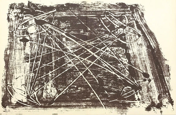 Antoni Tàpies, Composition, Derrière le miroir, Limited Edition Lithograph
