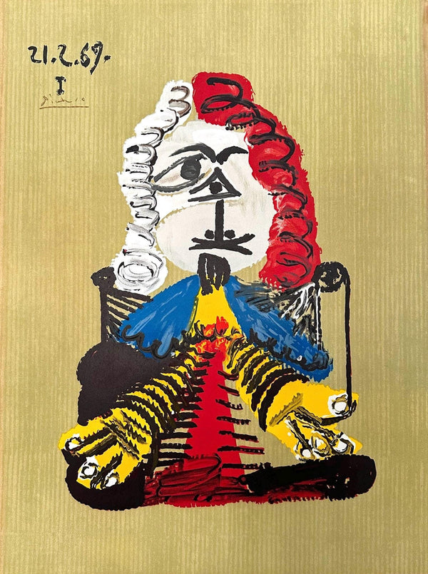 Pablo Picasso, Composition (Orozco 207-261), Vingt-Neuf Portraits Imaginaires, Limited Edition Lithograph