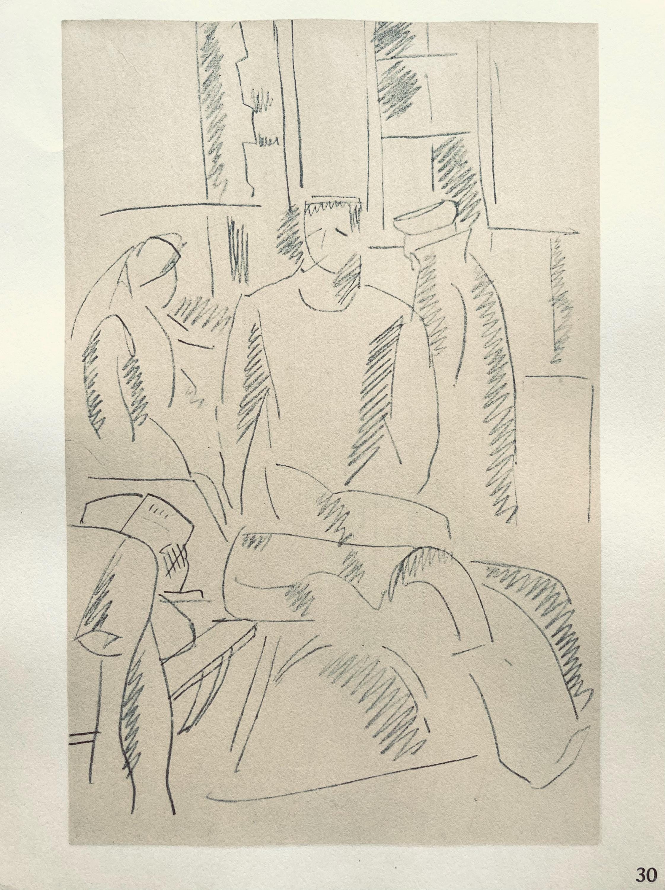 Fernand Léger, Intérieur d'Hôpital, Fernand Léger, Dessins de Guerre, Limited Edition Lithograph