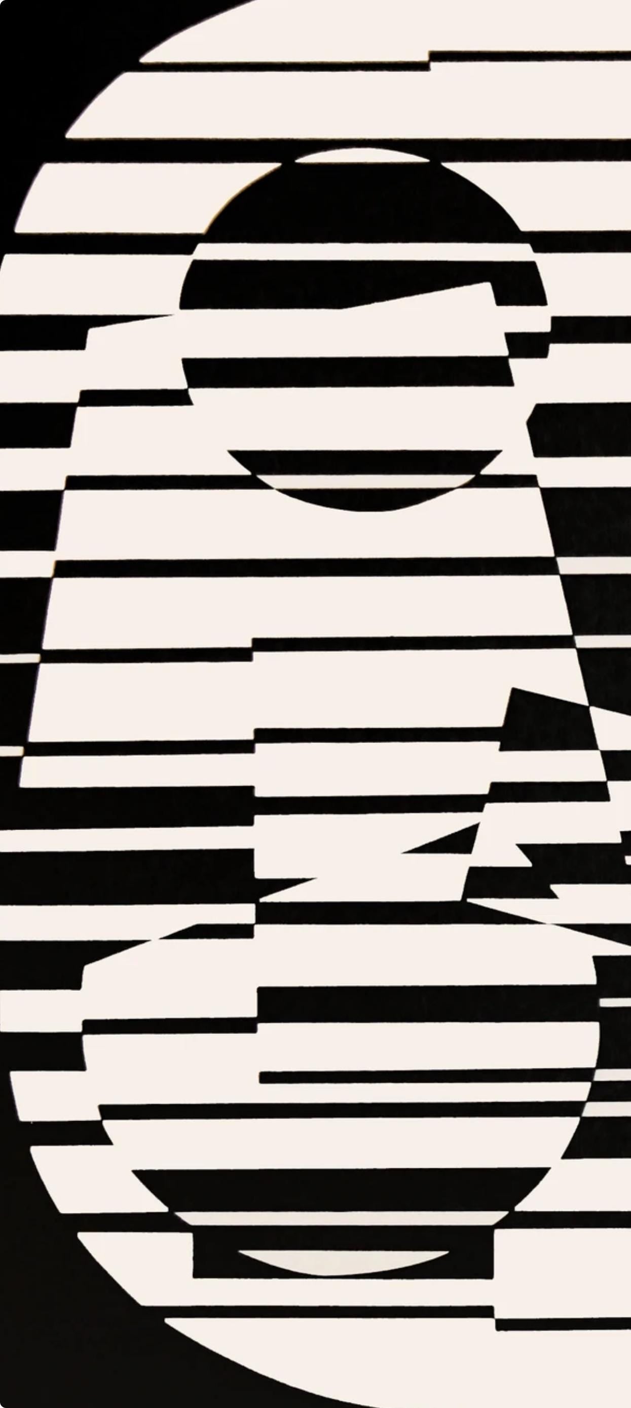 Victor Vasarely, Composition, Linéaires, Limited Edition Héliogravure