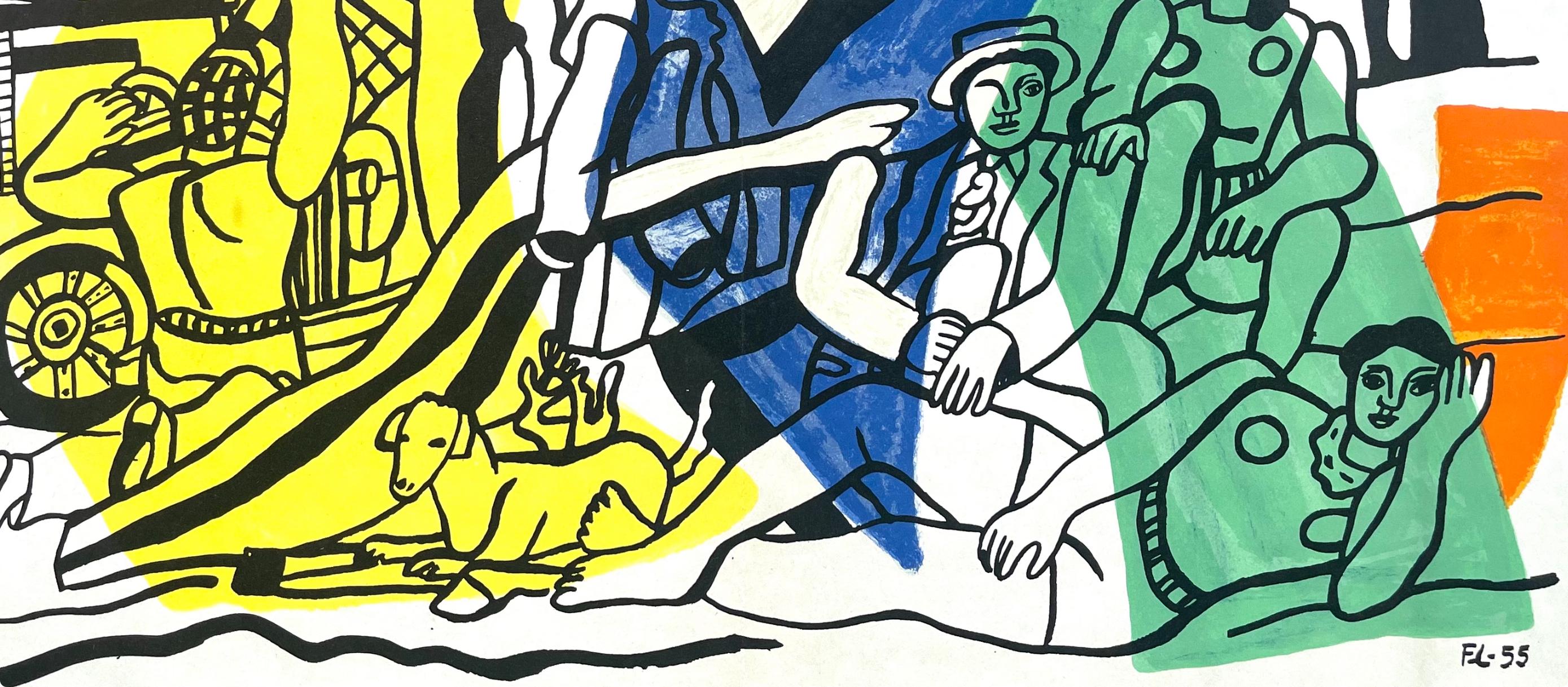Fernand Léger, La partie de campagne, Derrière le miroir, Limited Edition Lithograph