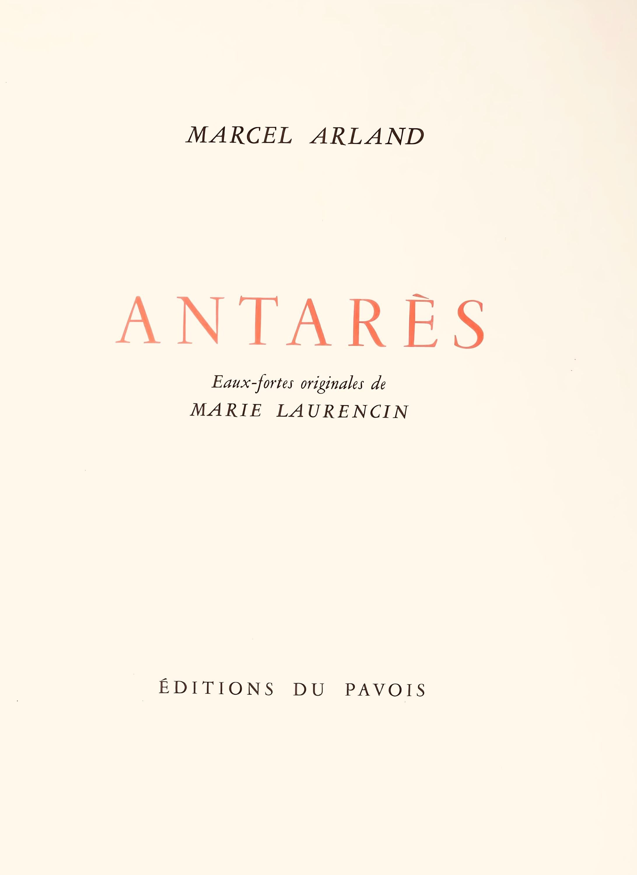 Marie Laurencin, Composition, Antarés, Limited Edition Etching