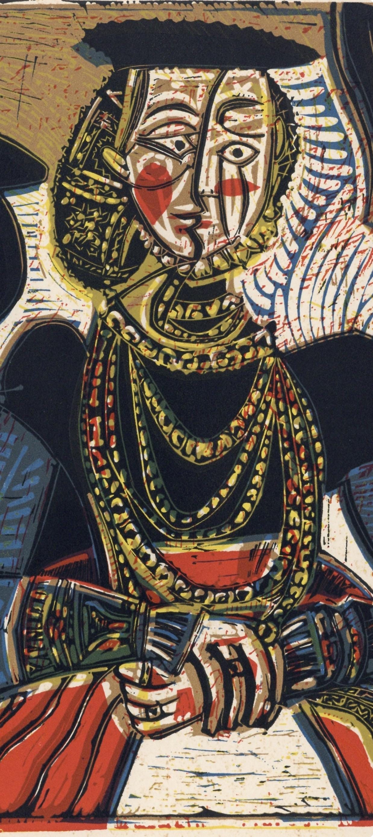 Pablo Picasso, Portrait of a Woman (Orozco 214), Grabados al linóleo, Limited Edition Linocut