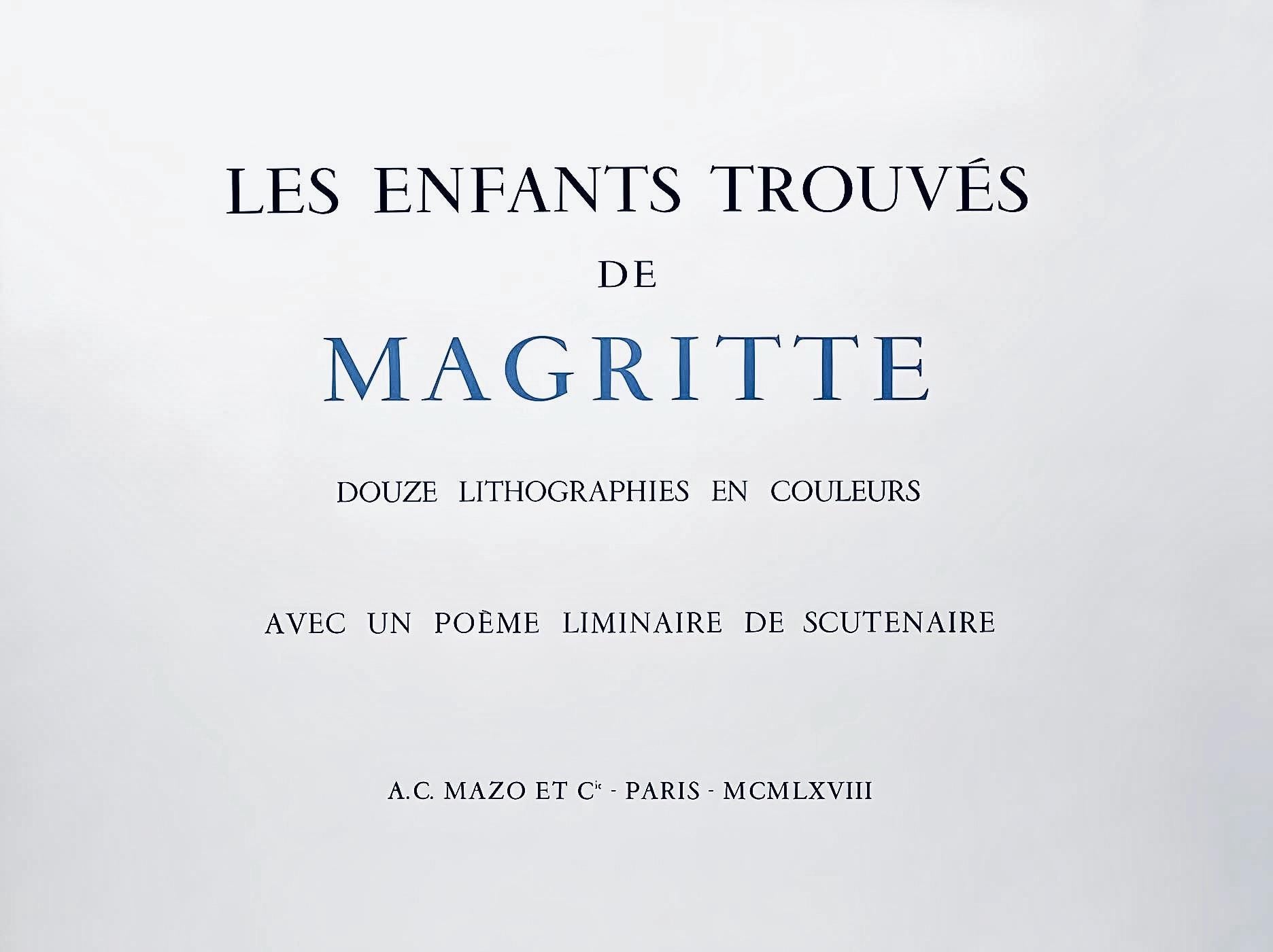 René Magritte, Une Porte s'ouvre sur la Nuit Veloutée, Les Enfants Trouvés de Magritte, Limited Edition Lithograph