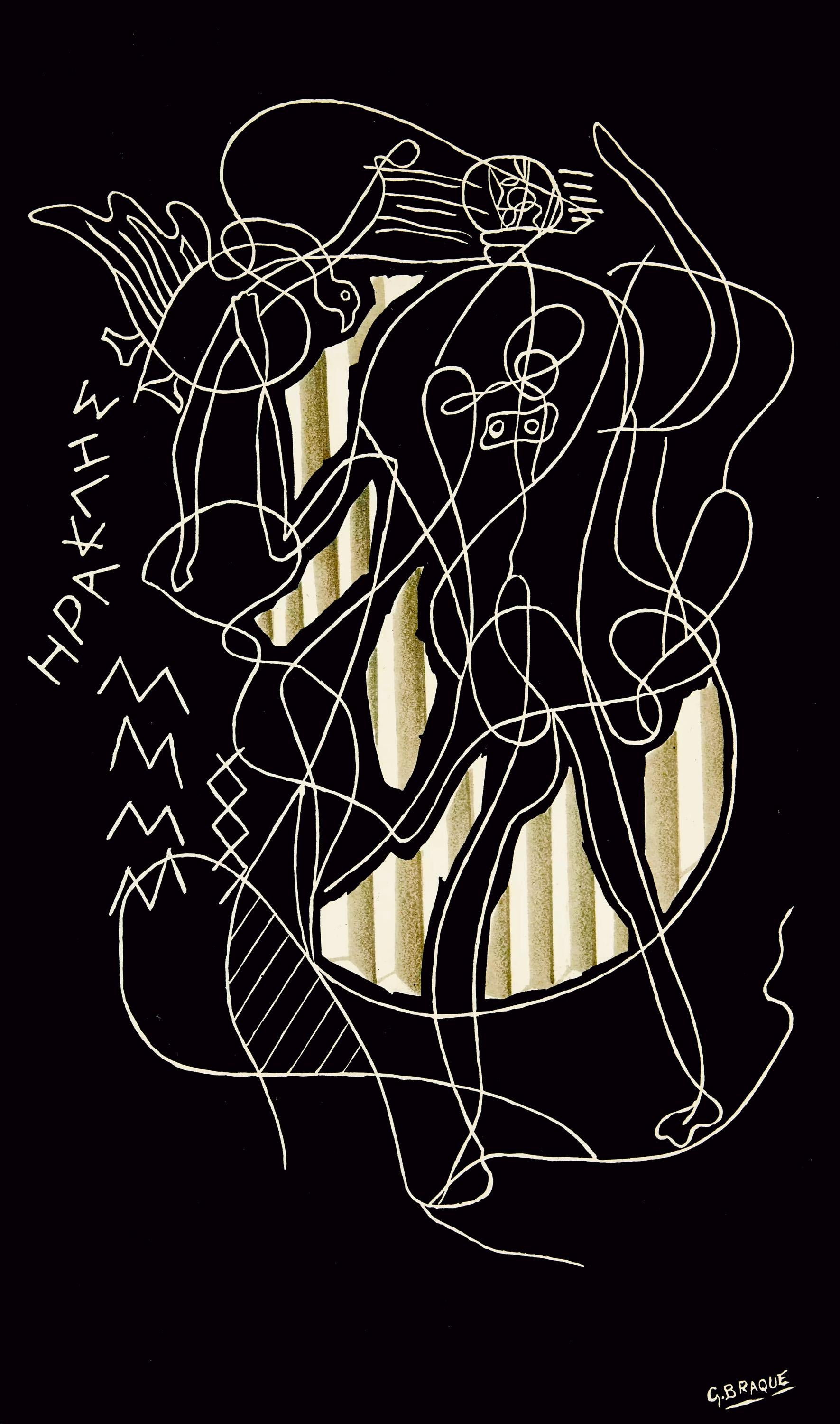 Georges Braque, Hercules, Derrière le miroir, Limited Edition Lithograph