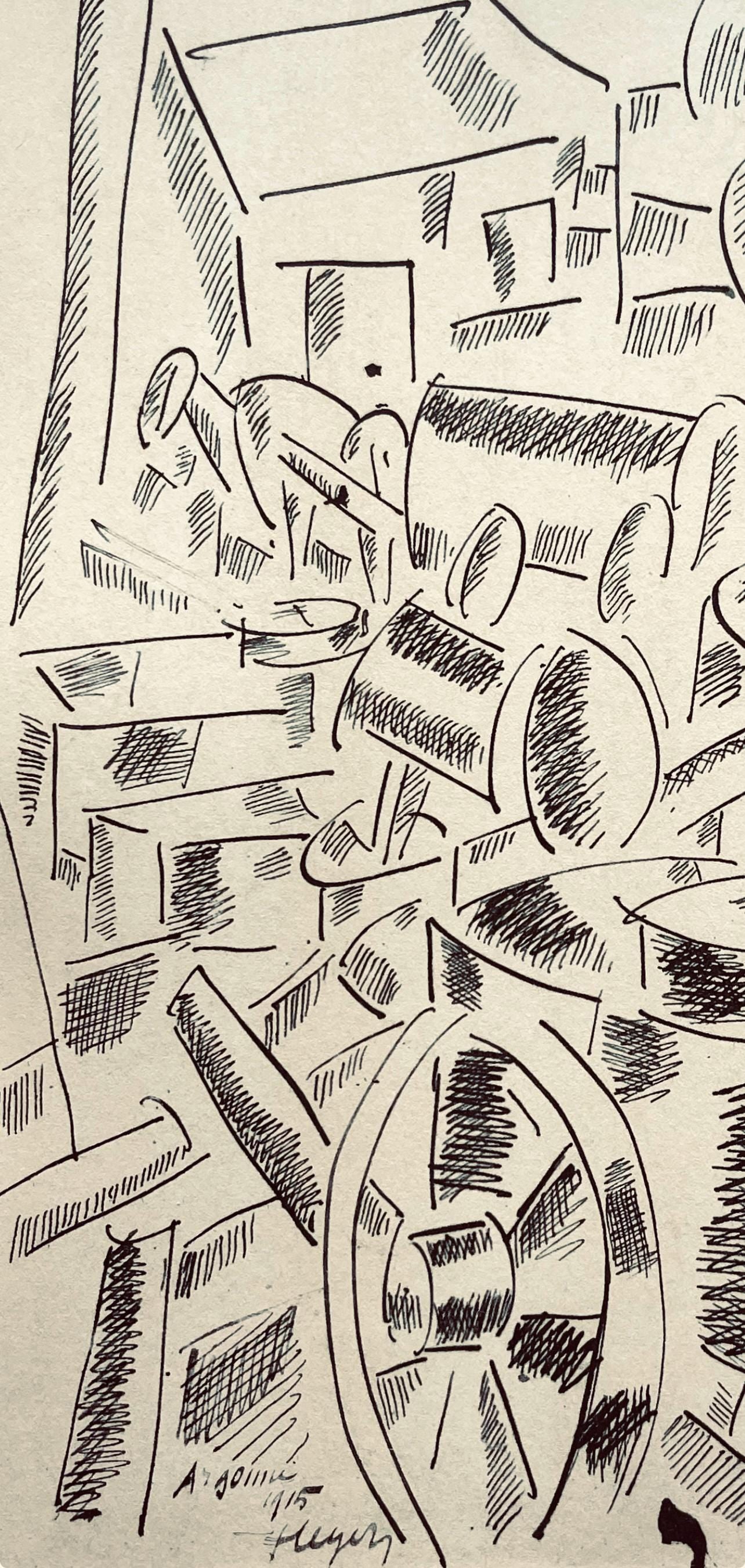 Fernand Léger, La Cuisine Roulante, Fernand Léger, Dessins de Guerre, Limited Edition Lithograph