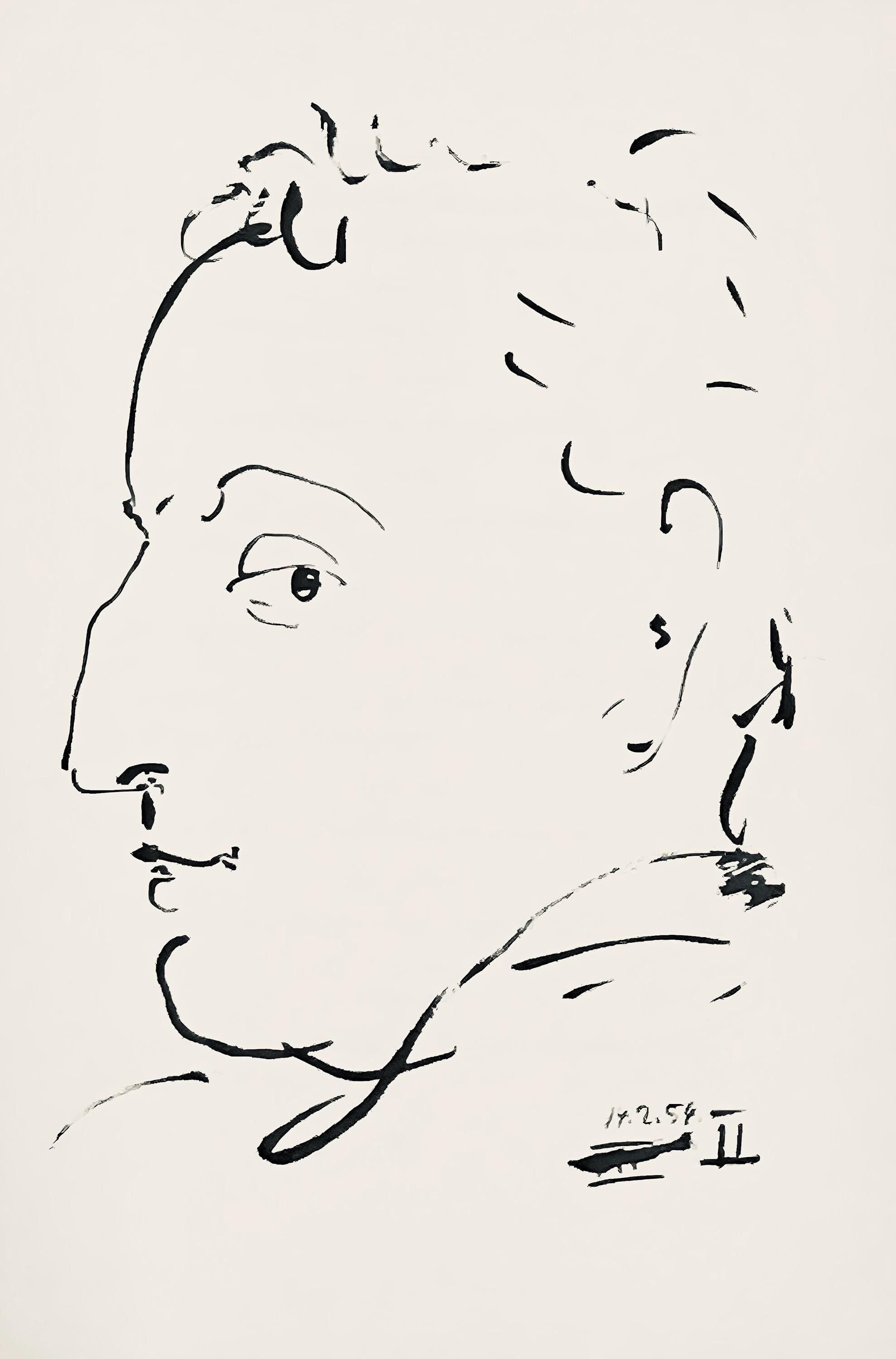 Pablo Picasso, Composition (Horodisch B19), Mystification, Limited Edition Lithograph