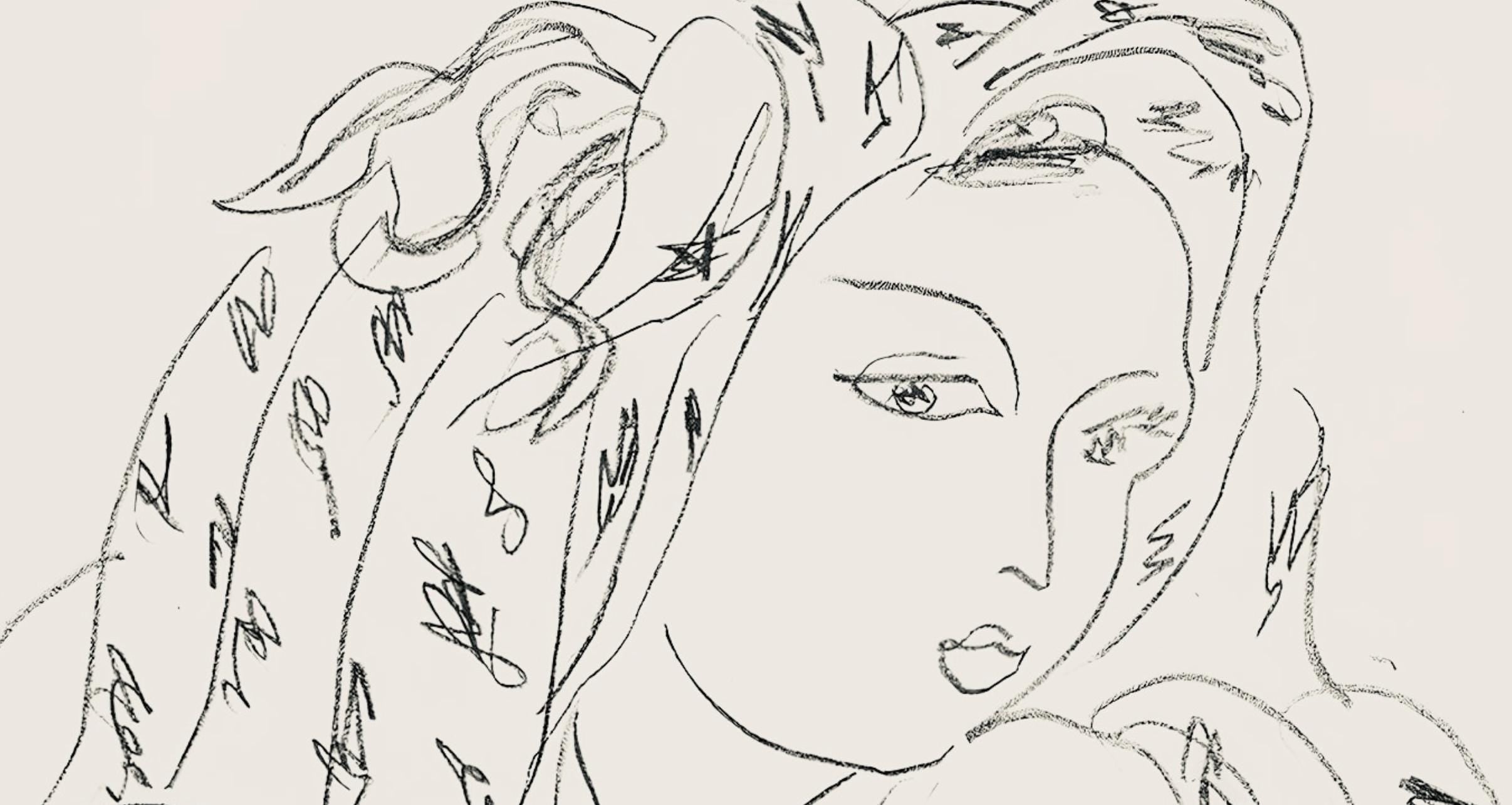 Henri Matisse, Série L, var. 6 (Duthuit 9), Henri Matisse, Dessins, Thèmes et variations, Limited Edition Lithograph