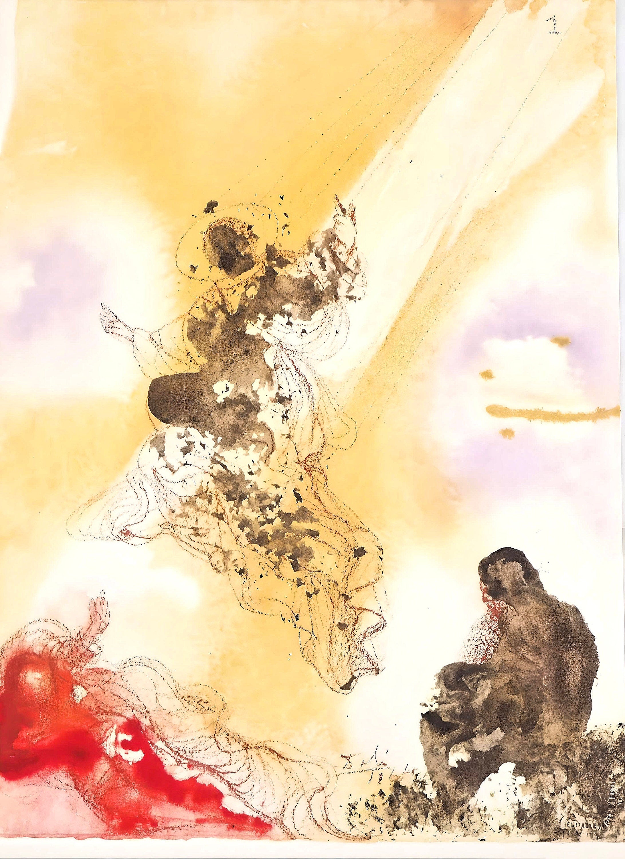 Salvador Dali, Composition (Michler/Löpsinger 1600; Field 69-3), Biblia Sacra, Limited Edition Lithograph