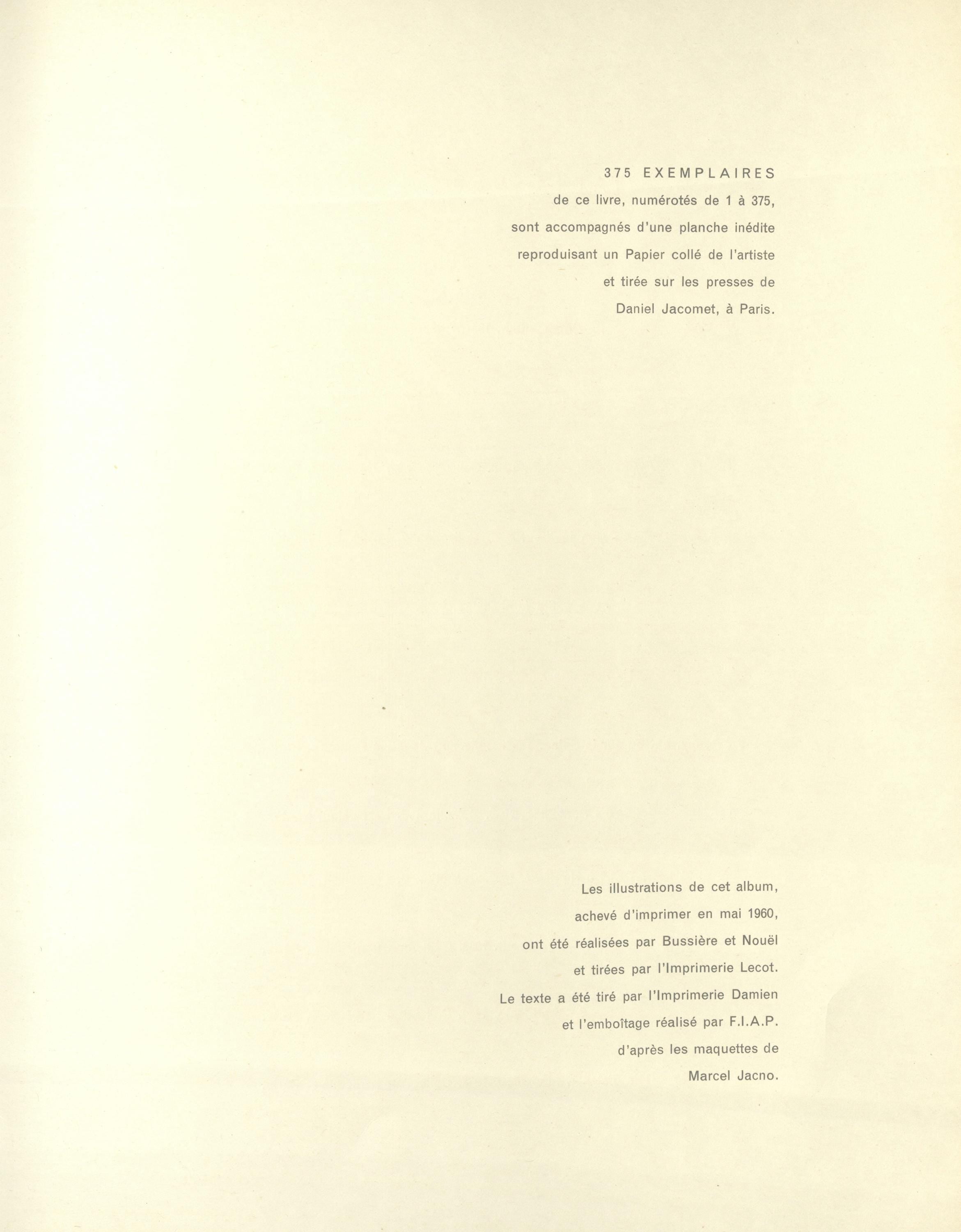 Nicolas de Staël, Composition, Nicolas de Staël, Peintres d'aujourd'hui, Limited Edition Lithograph