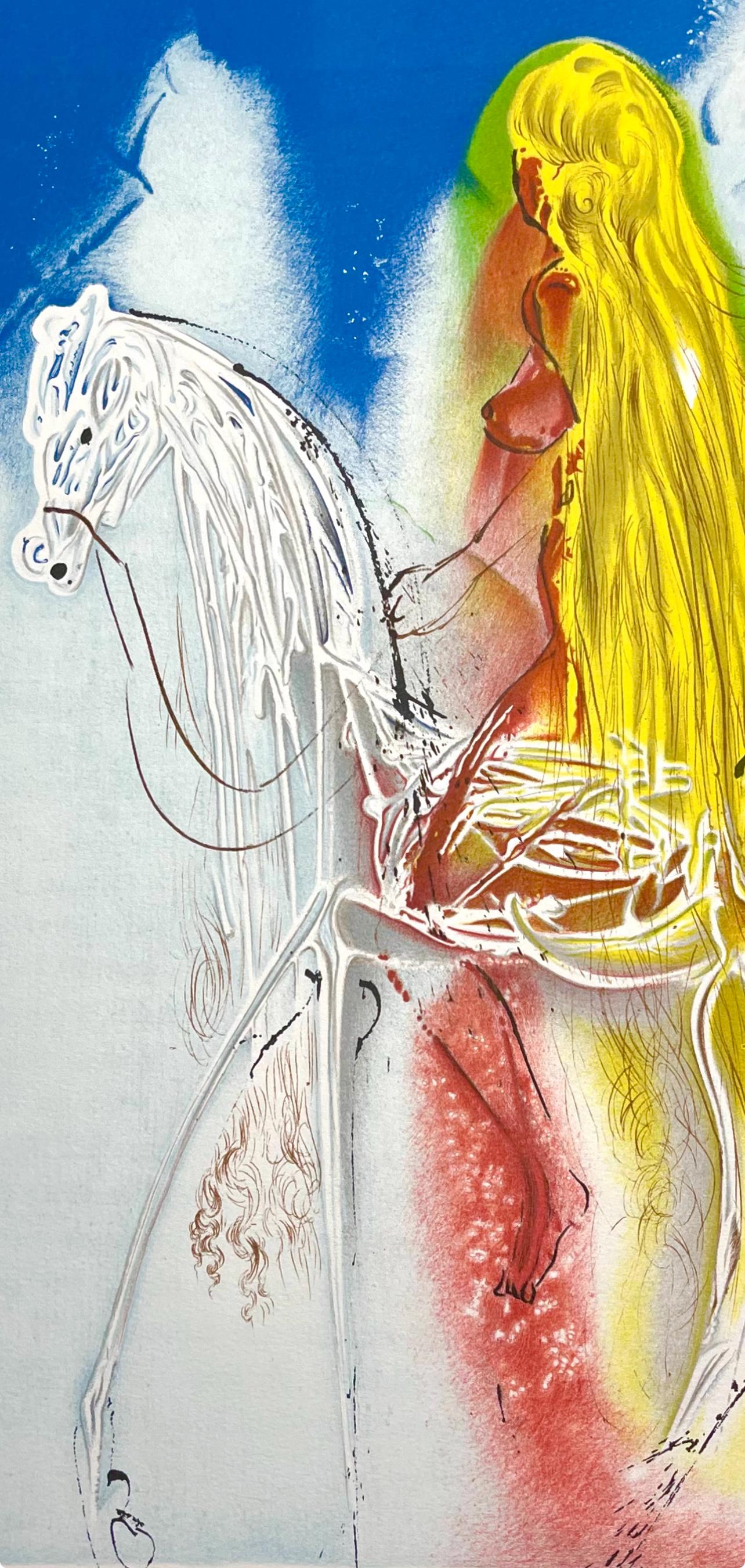Salvador Dalí, Lady Godiva, Les Chevaux de Dalí, Limited Edition Lithograph