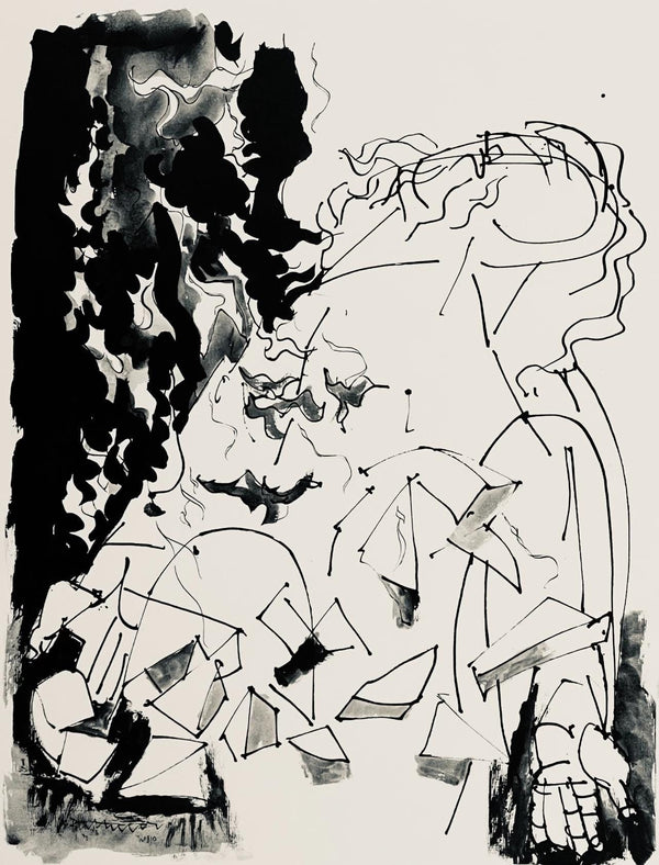 Abraham Rattner, Moses: study, Limited Edition Lithograph