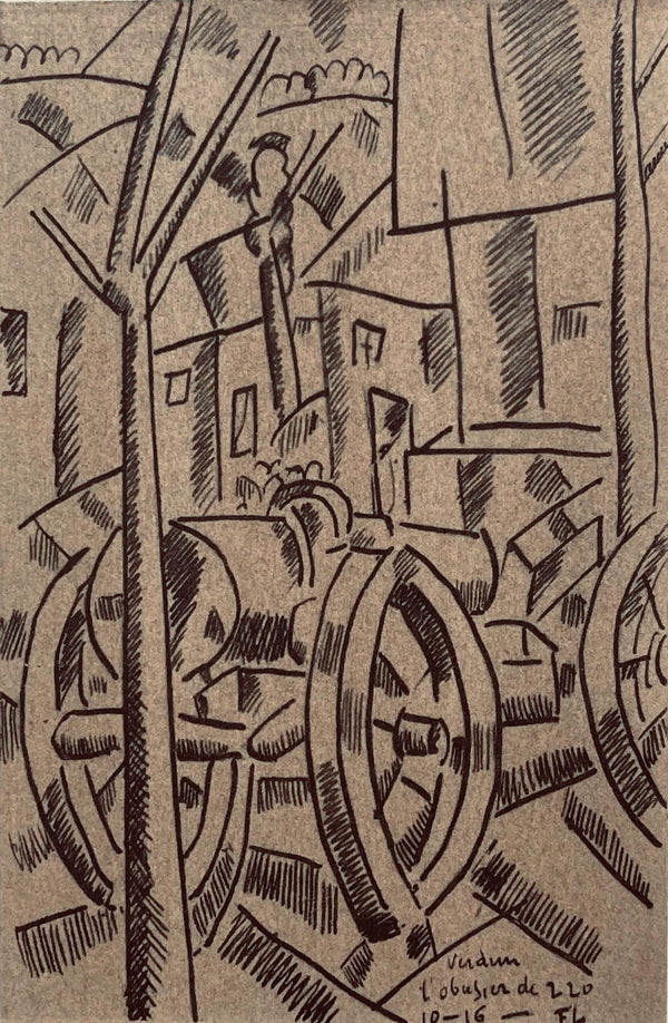 Fernand Léger, L'obusier De 220, Fernand Léger, Dessins de Guerre, Limited Edition Lithograph