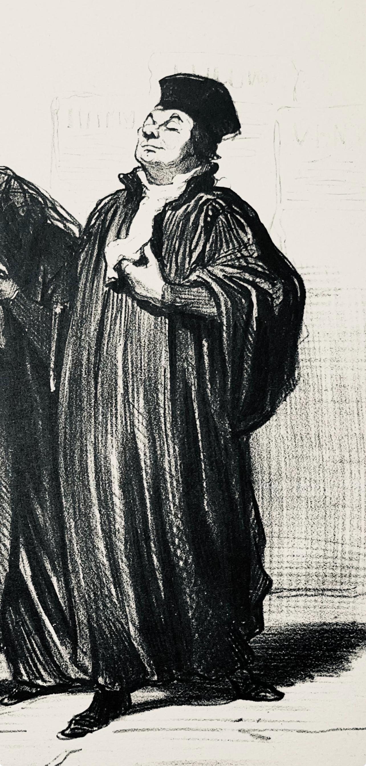 Honoré Daumier, Composition, Honoré Daumier, Law and Justice, Limited Edition Lithograph