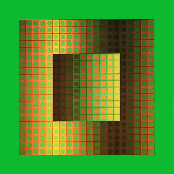 Victor Vasarely, Composition, Folklore Planétaire, Limited Edition Héliogravure