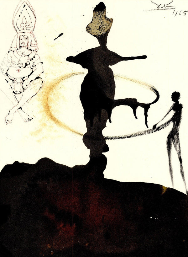 Salvador Dali, Composition (Michler/Löpsinger 1600; Field 69-3), Biblia Sacra, Limited Edition Lithograph