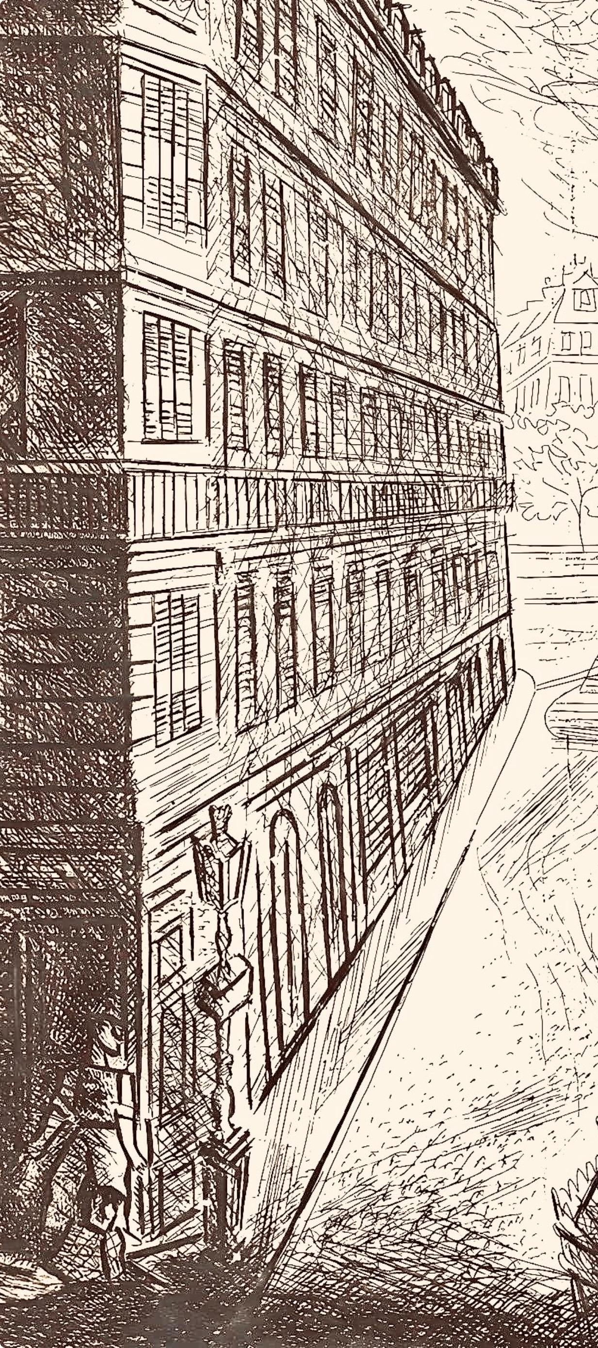 Louis Touchagues, Composition, Jours de gloire, Histoire de la libération de Paris, Limited Edition Etching