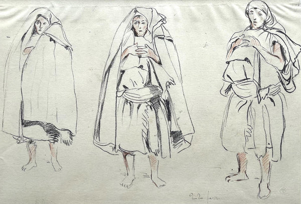 Eugène Delacroix, Composition, Trente et un Dessins et Aquarelles du Maroc, Limited Edition Lithograph