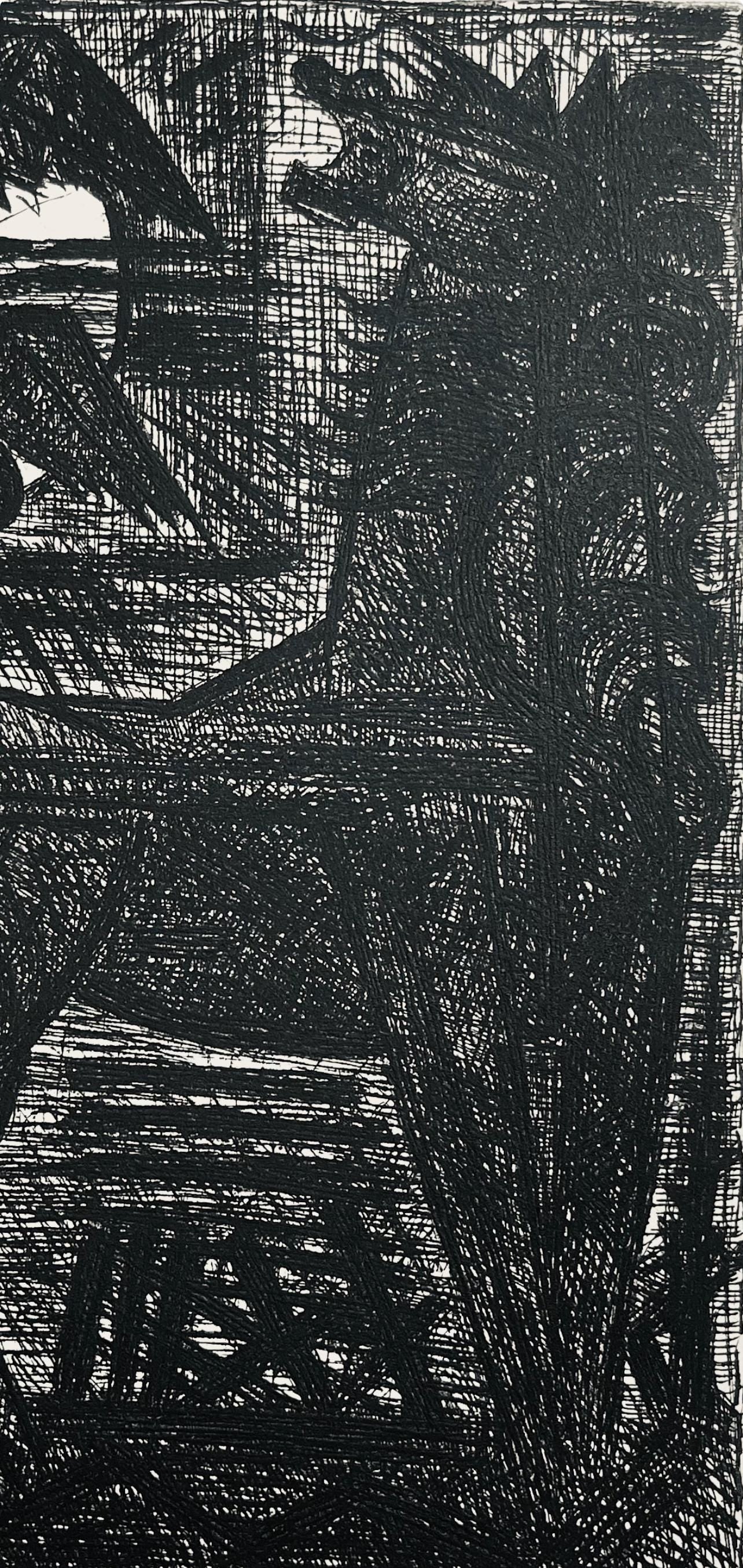 Marcel Gromaire, Présages, Cheval Noir Et Oiseaux De Nuit, Scène IX, Shakespeare, Macbeth, Eaux-fortes de Gromaire, Limited Edition Etching