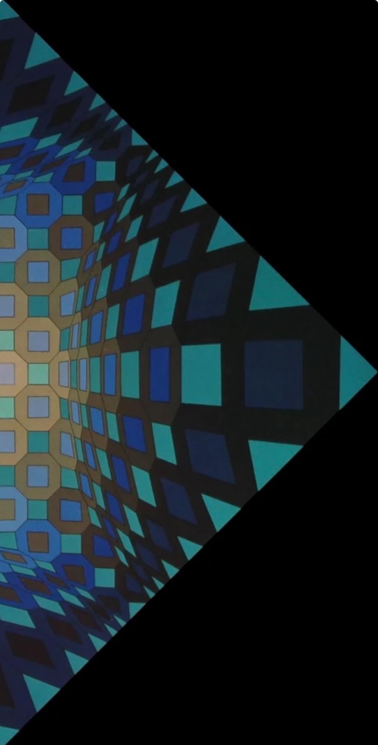 Victor Vasarely, Composition, Octogone, Limited Edition Héliogravure
