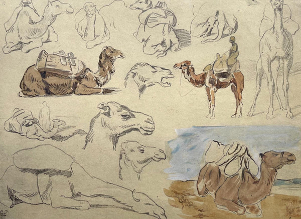 Eugène Delacroix, Composition, Trente et un Dessins et Aquarelles du Maroc, Limited Edition Lithograph