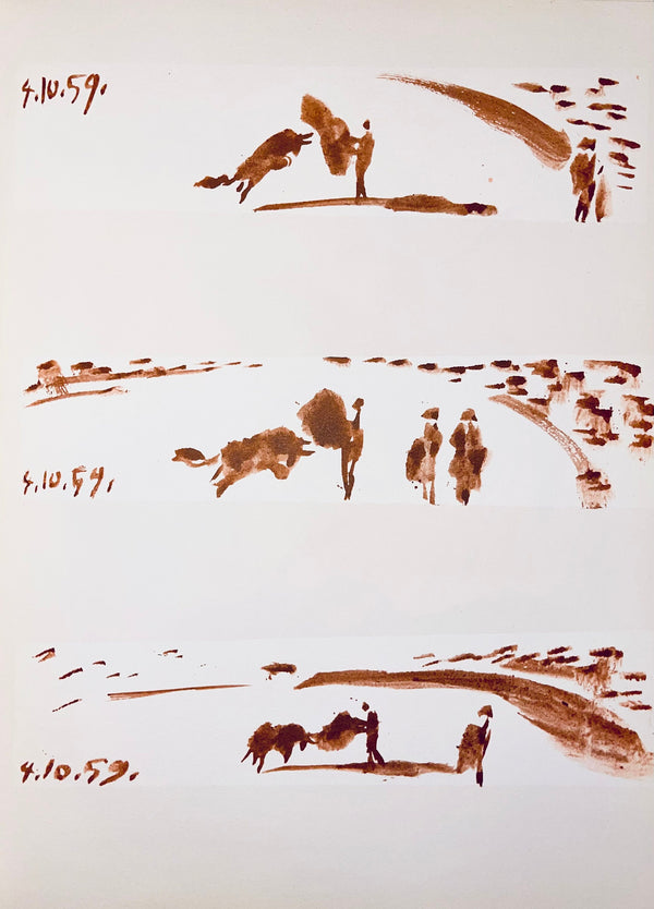 Pablo Picasso, Composition (Bloch 1276; Czwiklitzer 23), Toros y Toreros, Limited Edition Lithograph