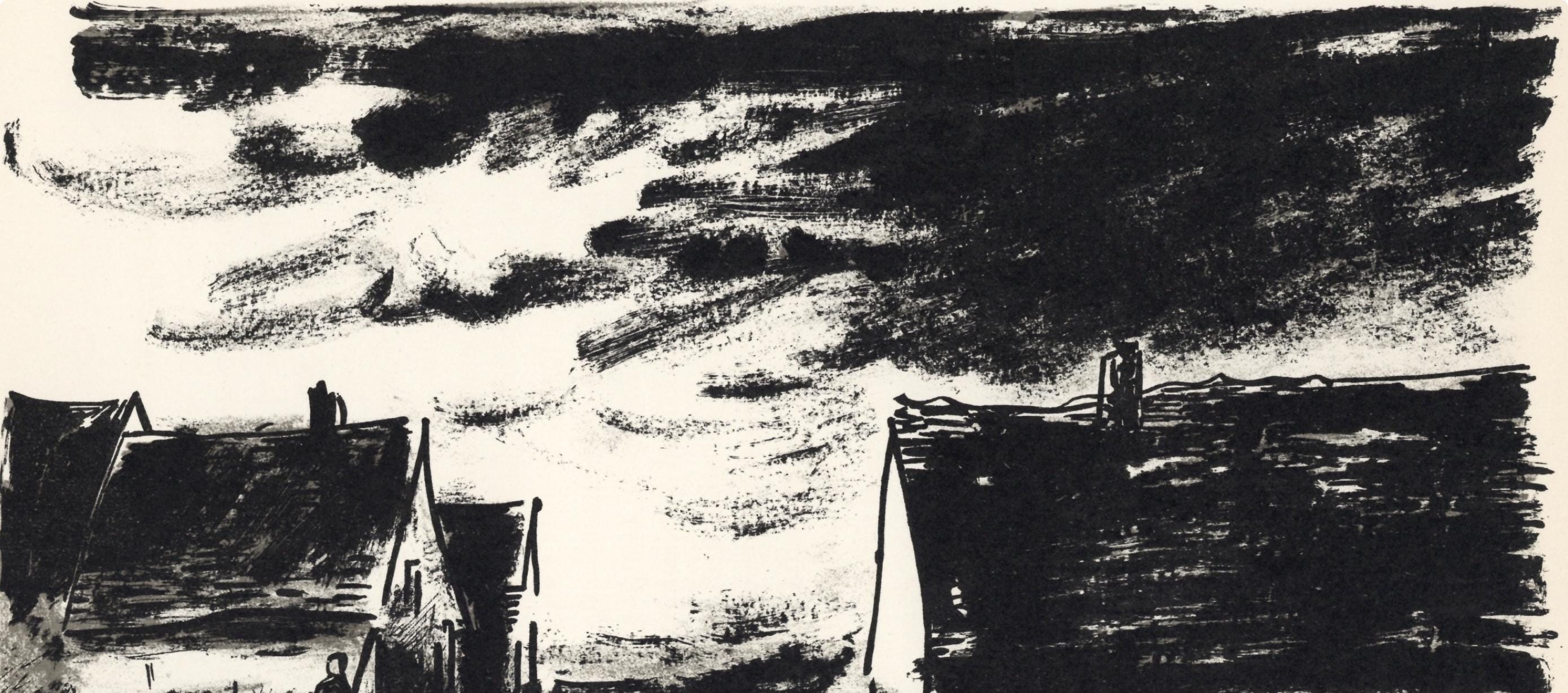 Maurice de Vlaminck, Maisons dans la Beauce, Limited Edition Lithograph