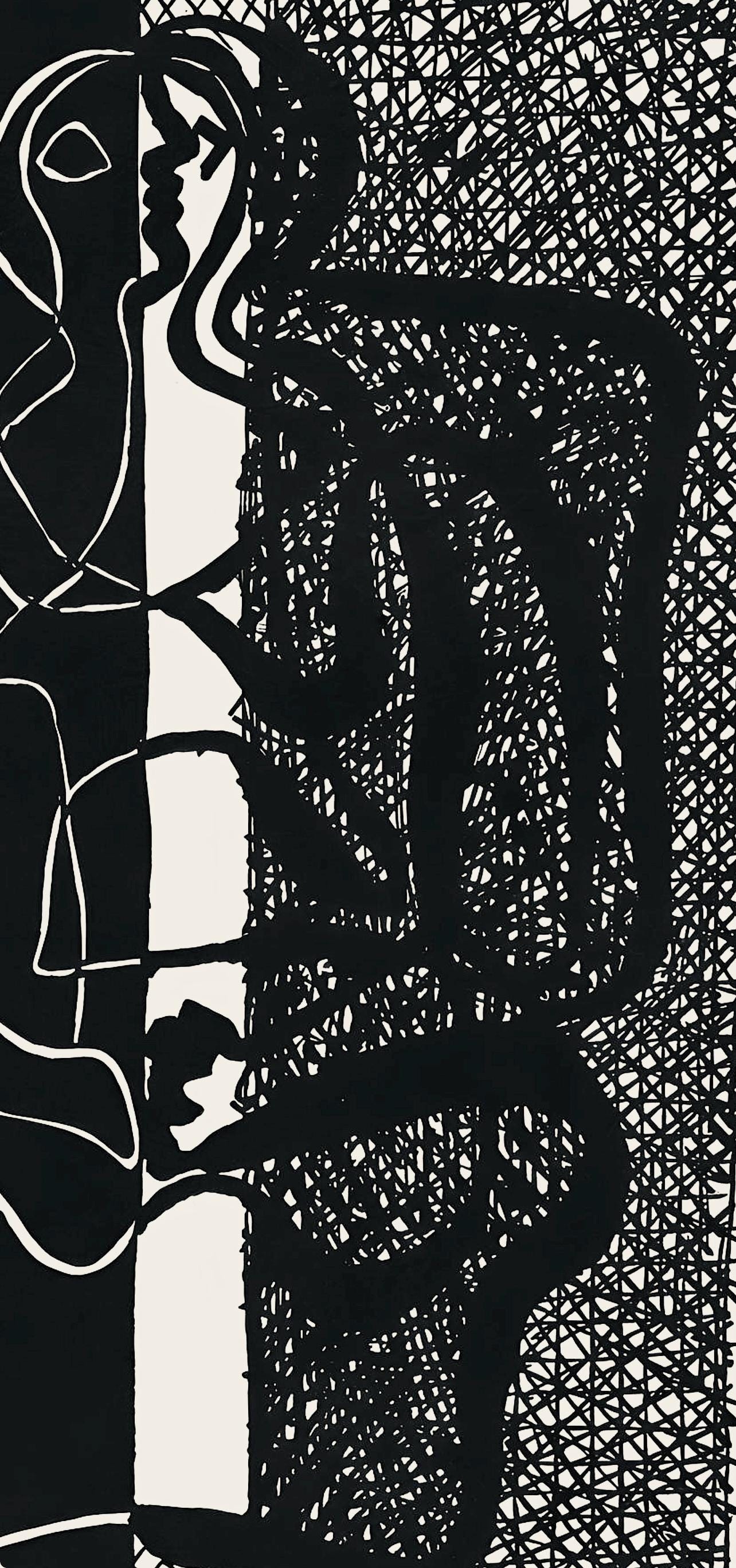 Pablo Picasso, Composition (Monod 10485), Hélène chez Archive de Illustrations de Pablo Picasso, Limited Edition Woodcut
