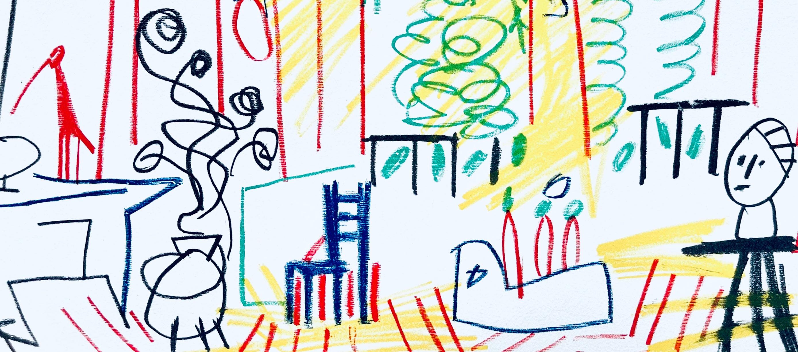 Pablo Picasso, Composition (Cramer 101), Carnet de la Californie, Limited Edition Lithograph