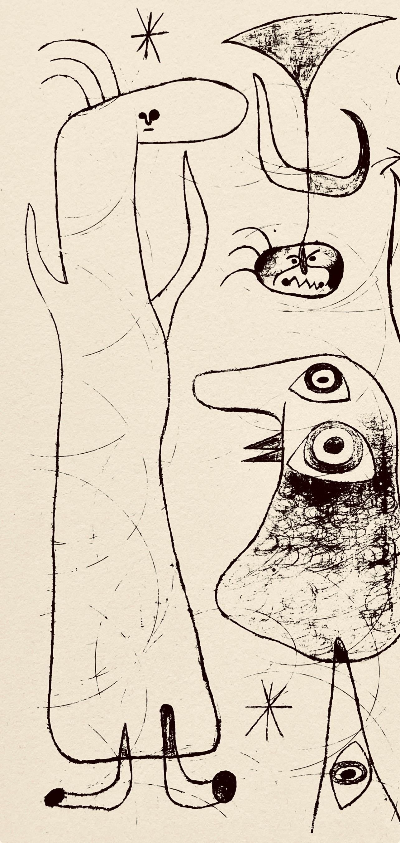 Joan Miró, Composition, The Prints of Joan Miro, Limited Edition Etching
