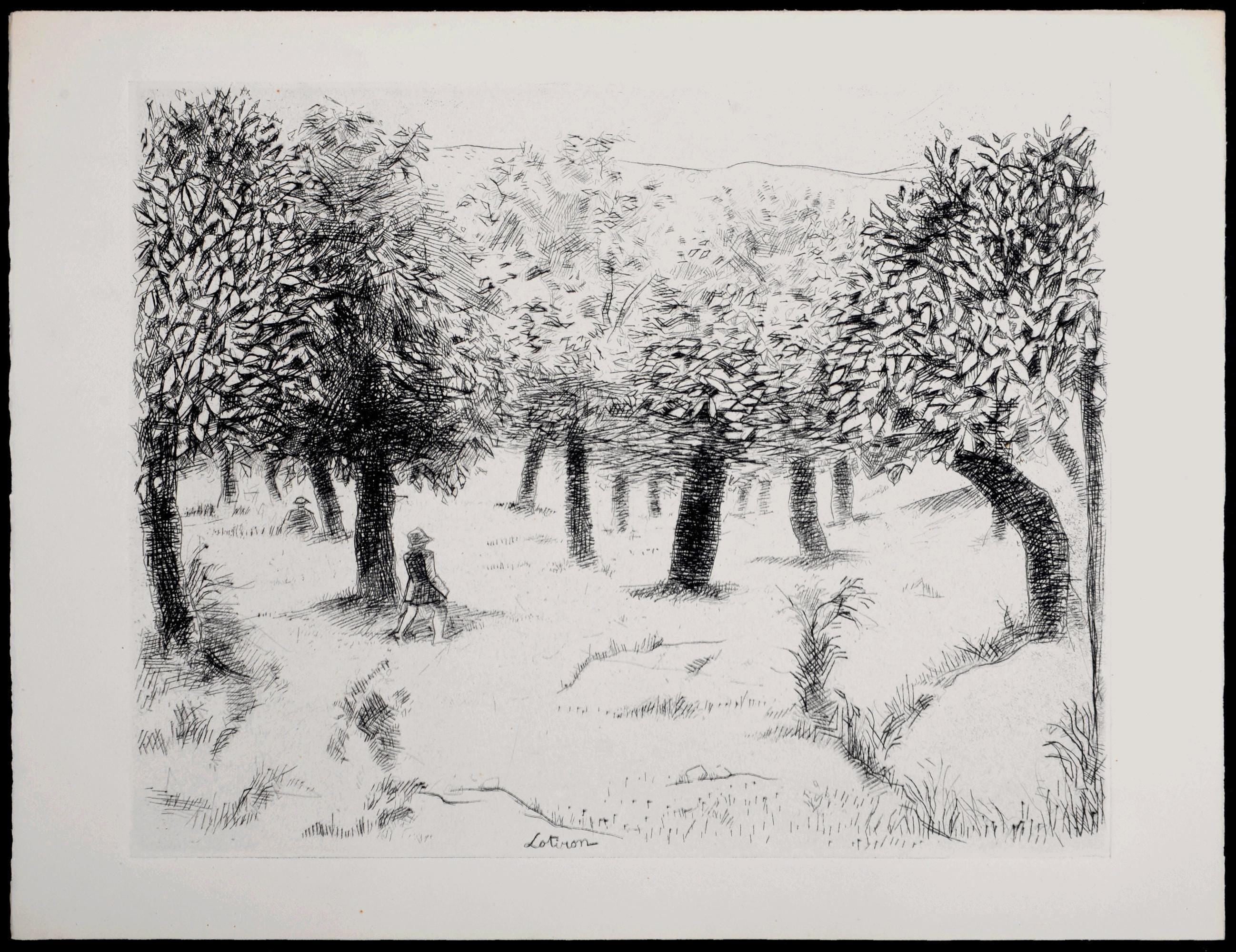 Robert Lotiron, Composition, Alternance, Limited Edition Etching