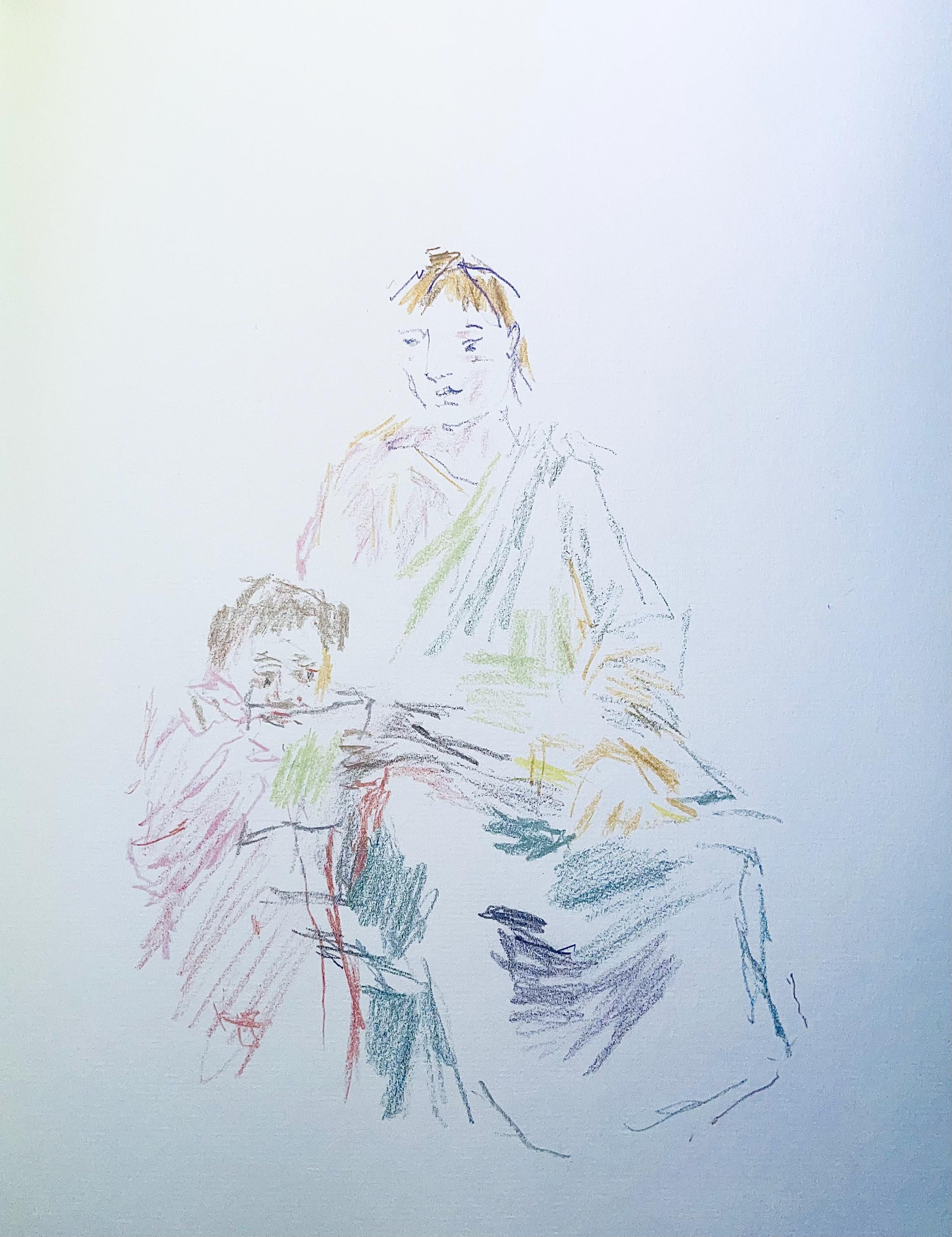 Oskar Kokoschka, Composition, Skizzenbuch der Italienischen Reise 1963, Limited Edition Lithograph